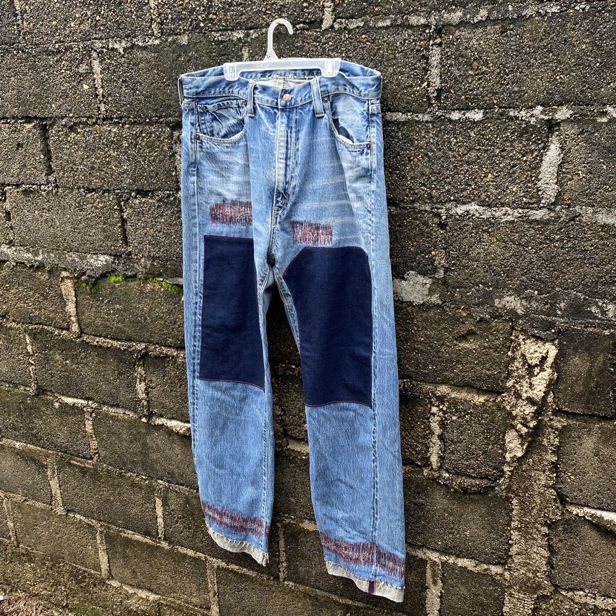 Blue Blue Japan × Japan Blue × Le Grande Bleu (L.G.B.) Vintage Blue Blue H.R Market Selvedge Jeans Blue Colour Size US 36 / EU 52 - 2 Thumbnail
