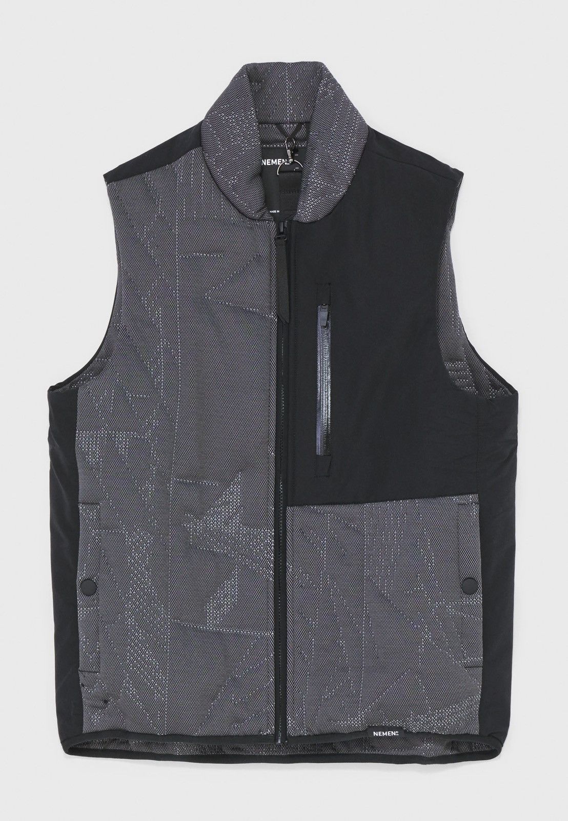 Nemen !DS! SS23 Nemen Chest Pocket 3D Knitted Black Vest Size US M / EU 48-50 / 2 - 2 Thumbnail