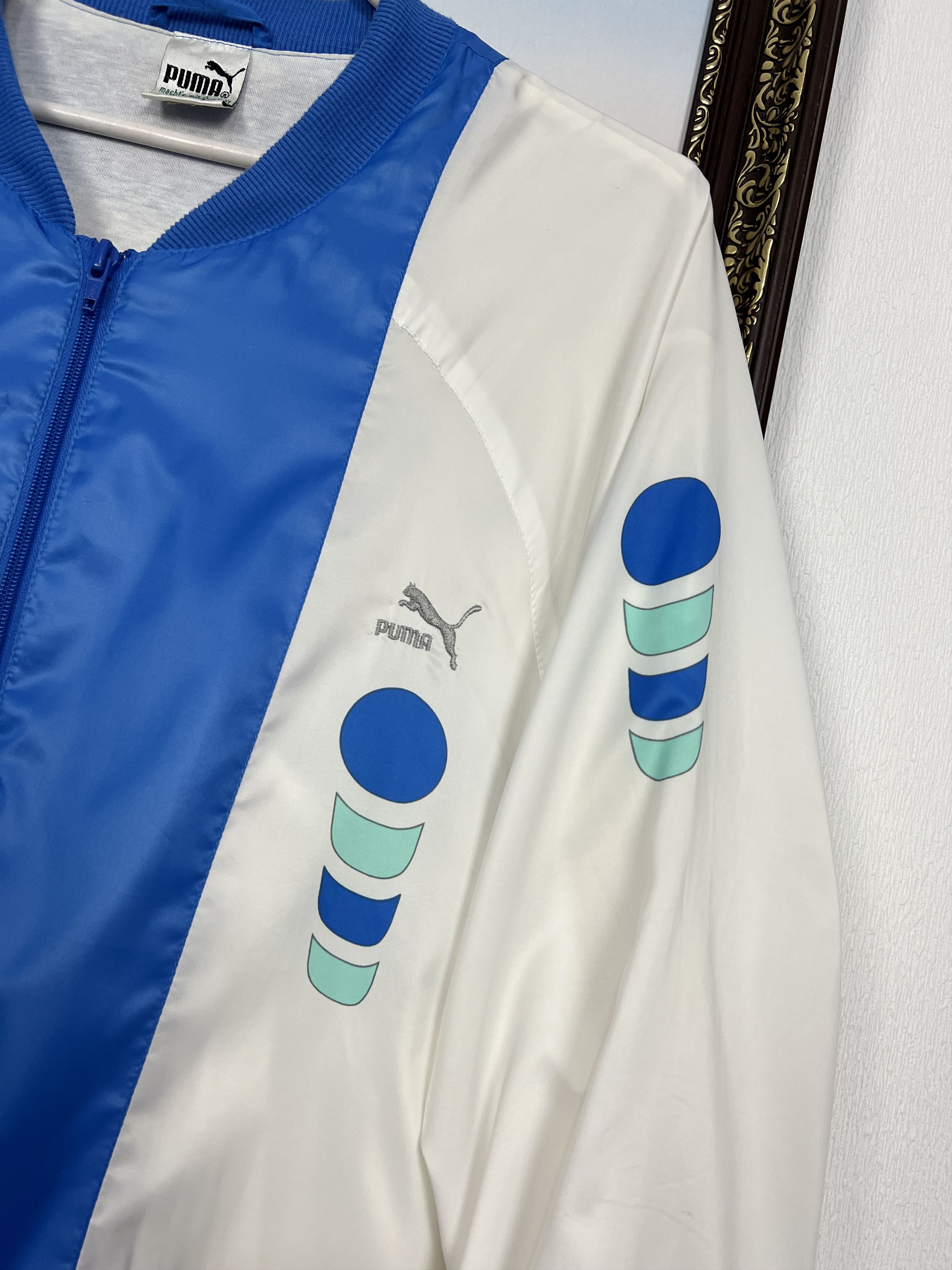 Puma Vintage 80's Tennis Boris Becker Jacket Track Top Zip Rare Size US L / EU 52-54 / 3 - 4 Thumbnail