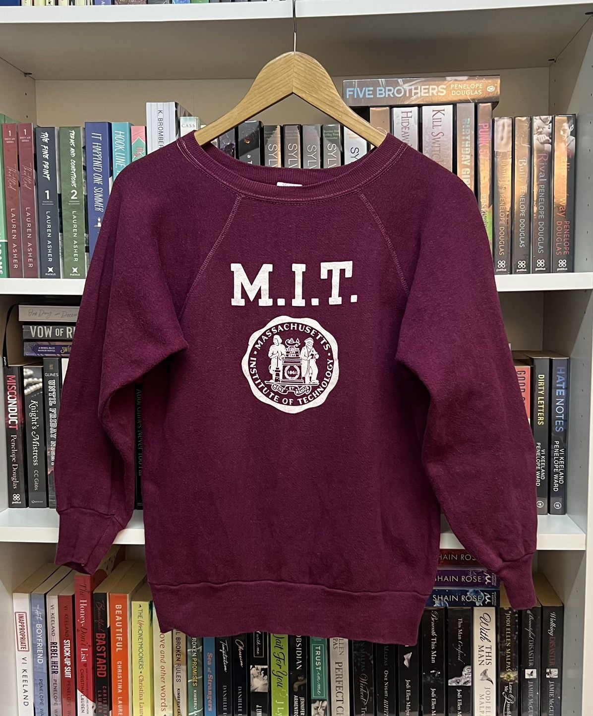 1970s Champion Blue Bar Massachusetts Institute Technology