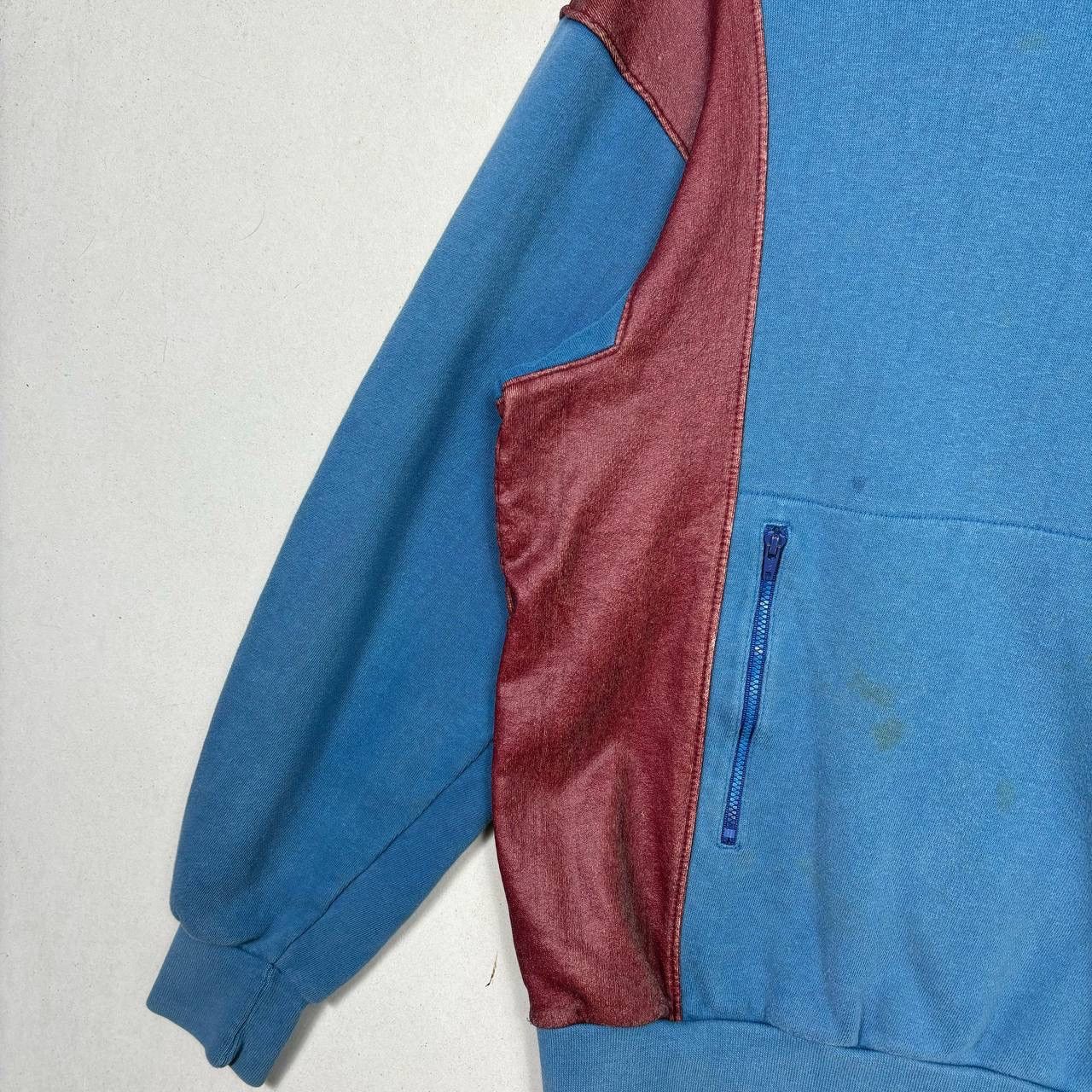 Ford Vintage Ford Leather Panel Hoodie Sweatshirt 90s Streetwear Size US M / EU 48-50 / 2 - 8 Thumbnail