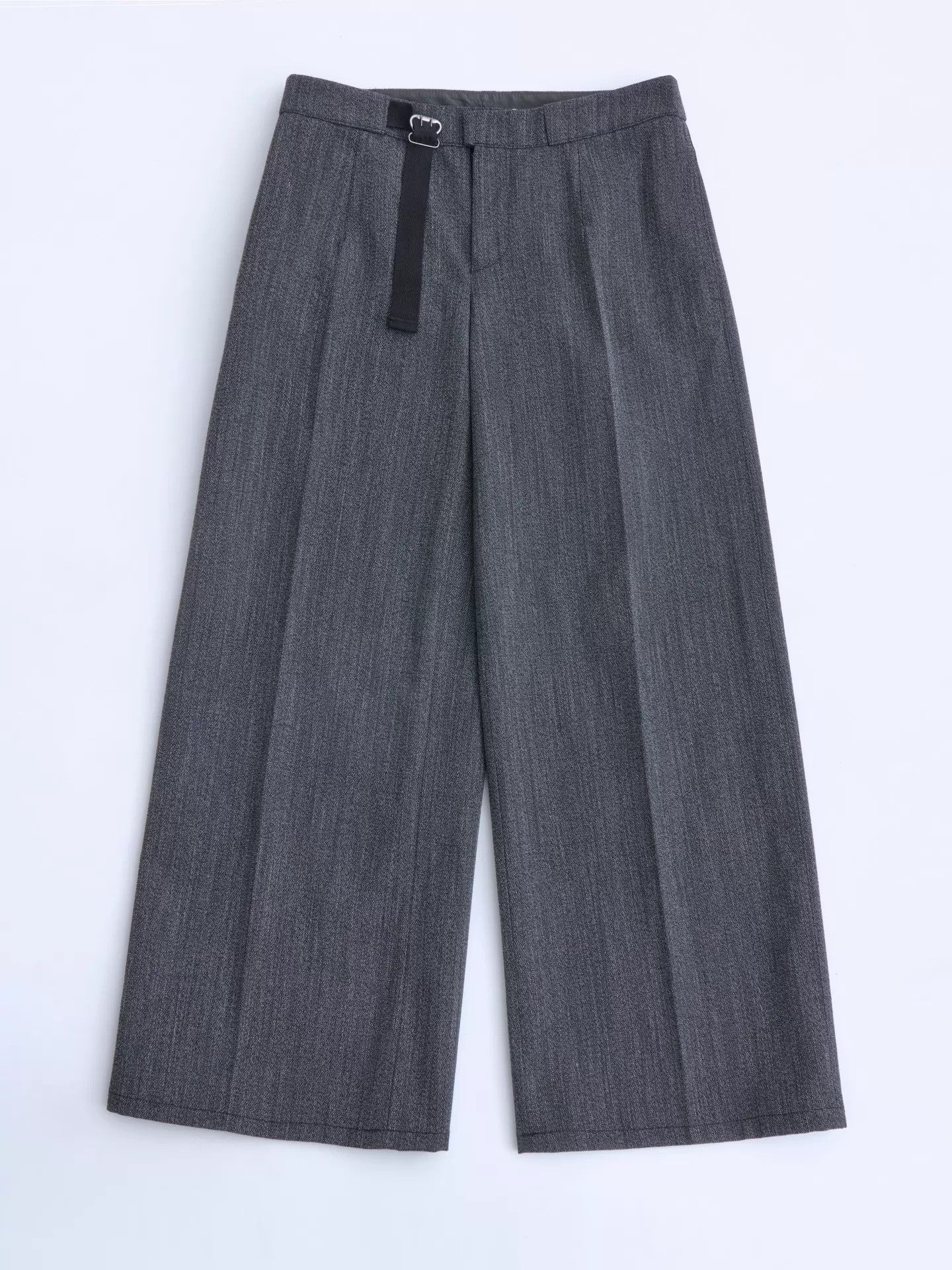 Miu Miu MIU MIU 90s-00s Gray Wool-Blend Neutral Tailored Trousers 38 Size 26" / US 2 / IT 38 - 8 Thumbnail