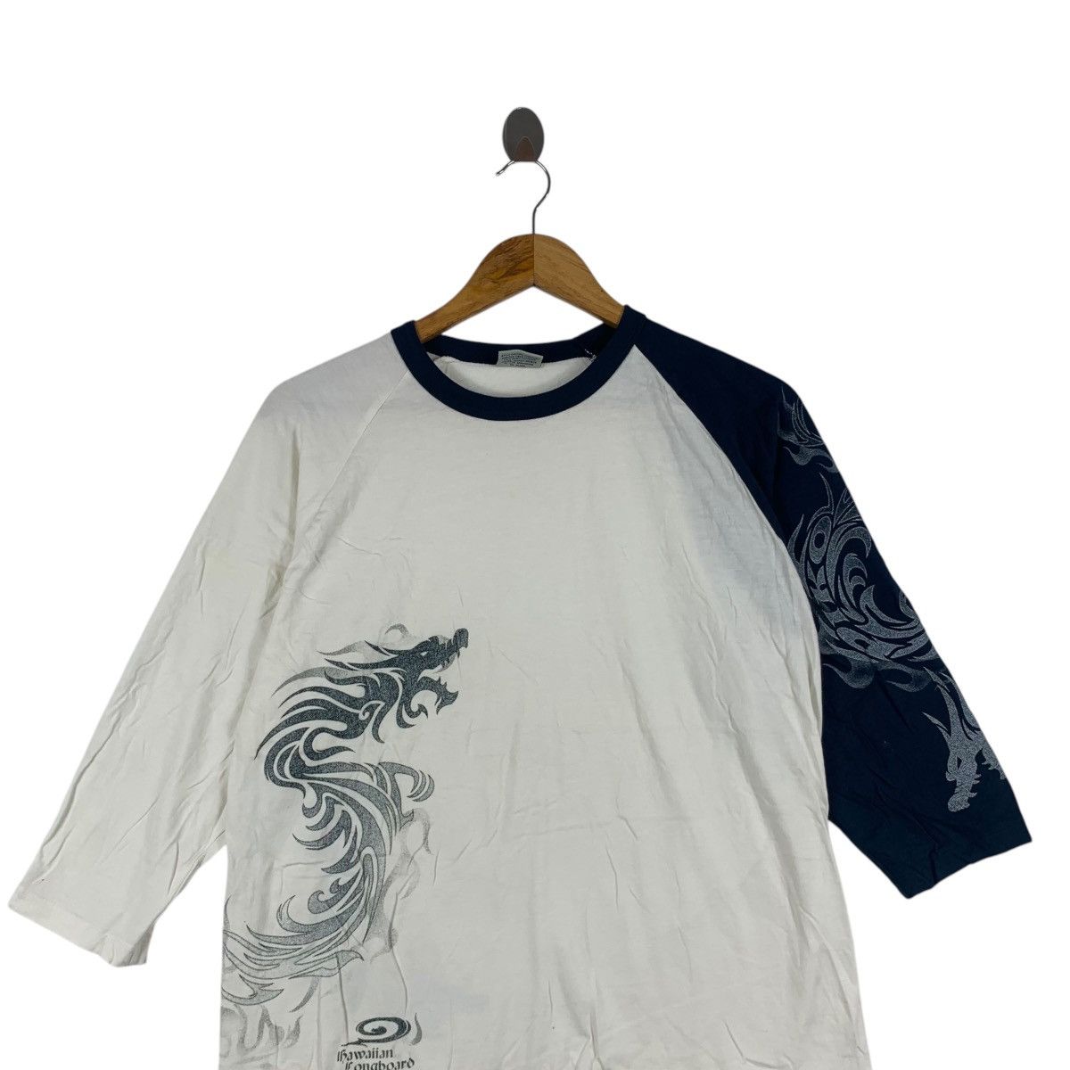 Vintage Vintage PIKO HAWAII DRAGON Longboard Y2K Tee Shirt Top Size US M / EU 48-50 / 2 - 2 Thumbnail