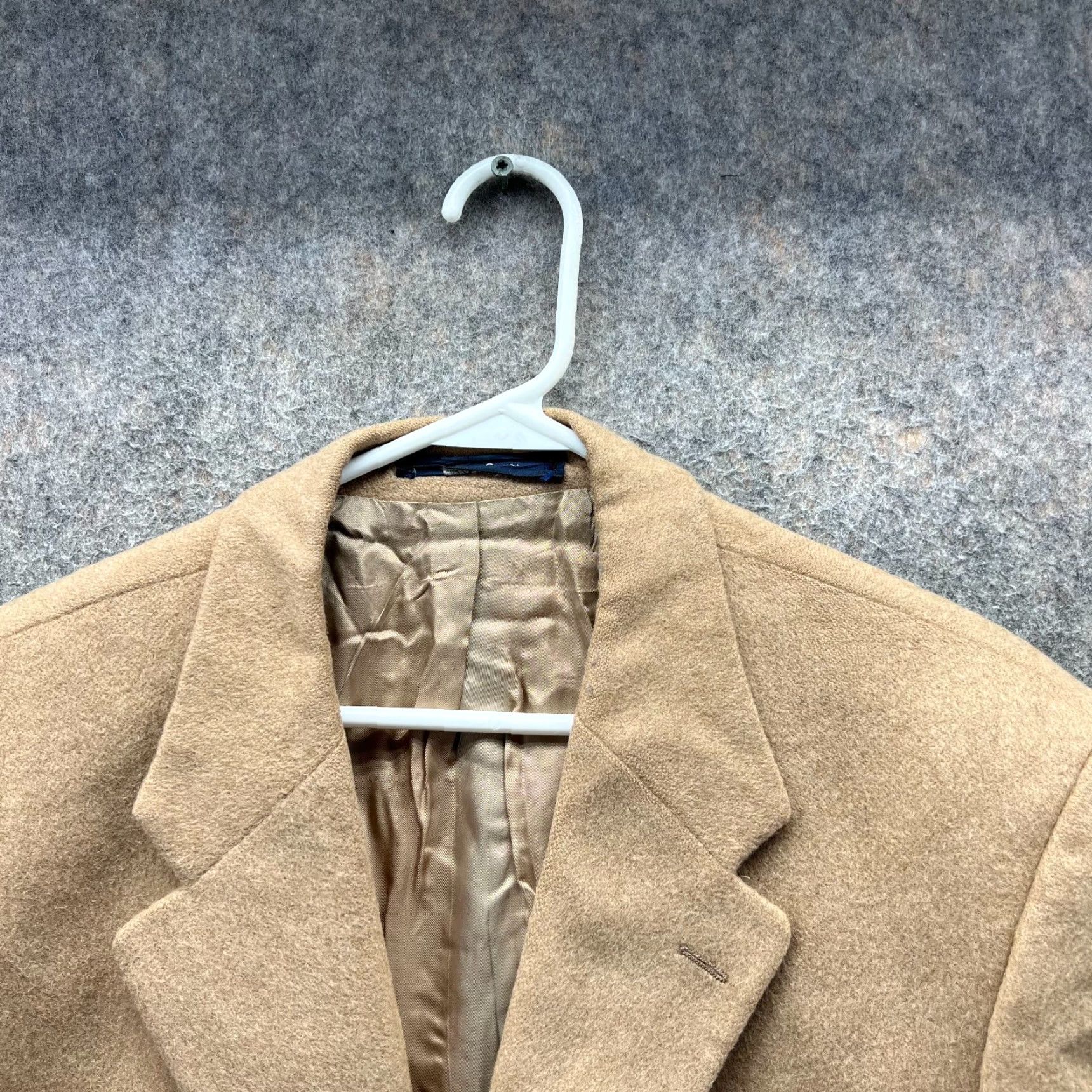 Ralph Lauren Ralph Lauren Blazer Men 42R Sport Coat Dress Coat Jacket Single-Breasted 2-Button Beige Camel Hair Vintage N/A Size 42R - 4 Thumbnail