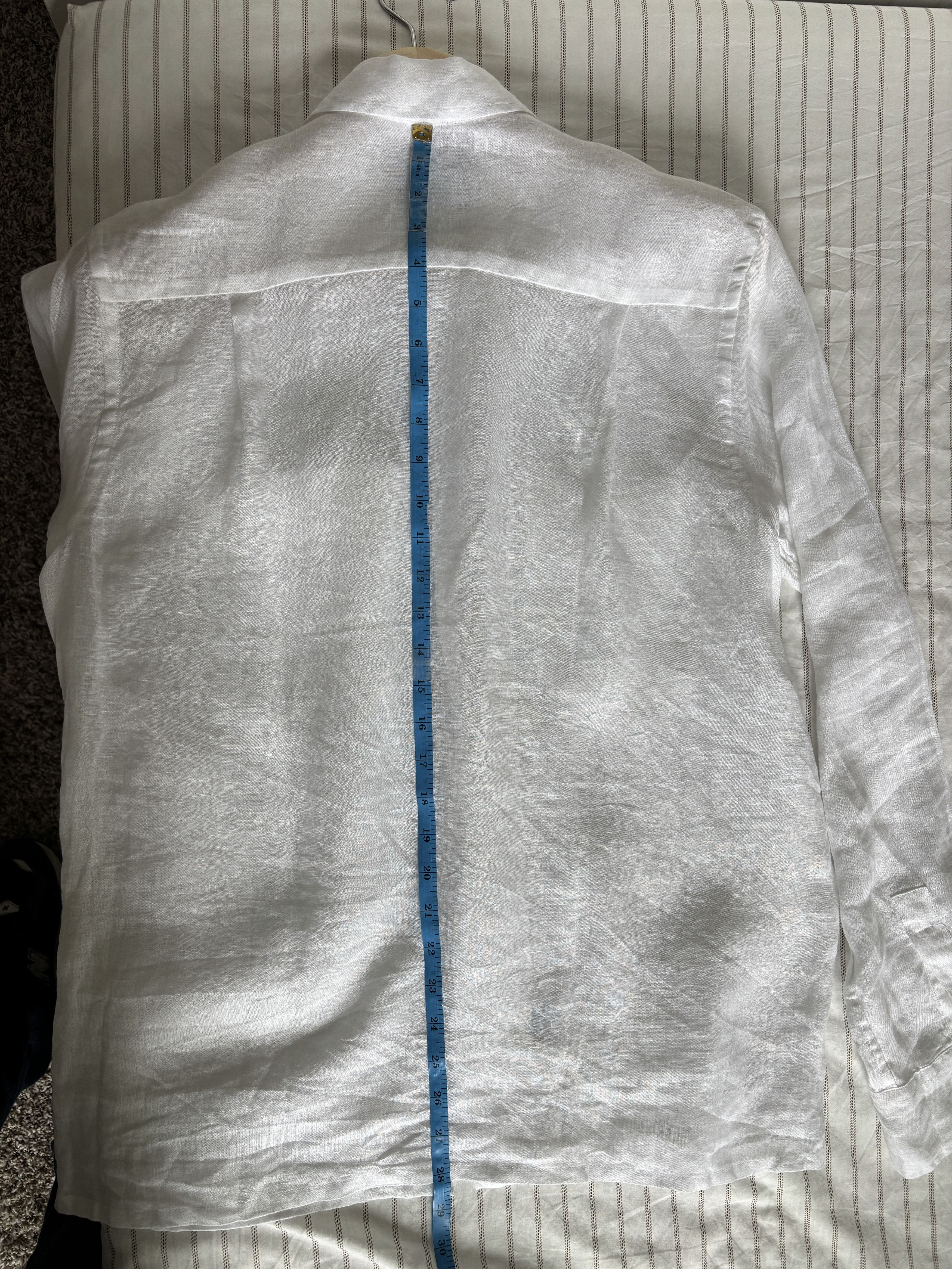 Drake's Drakes White Linen Camp Collar Long Sleeve Shirt Size US M / EU 48-50 / 2 - 12 Thumbnail