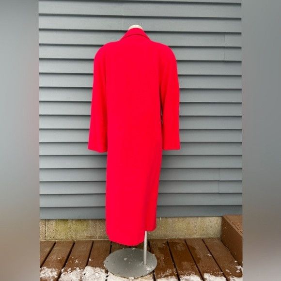 Other Vintage Retro 80s Merin Long Red Cashmere Maxi Dress Coat~L~ Size L / US 10 / IT 46 - 5 Thumbnail
