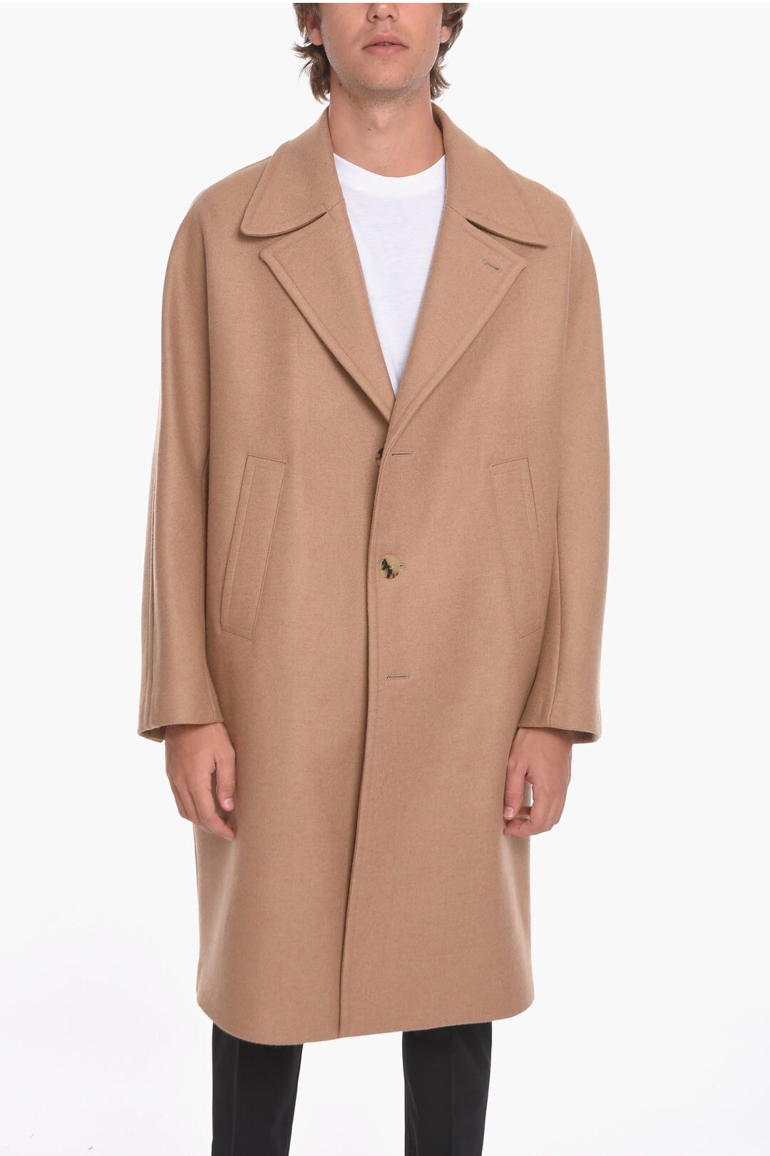 image of Neil Barrett Og1Mm1223 Coat In Brown, Men's (Size Large)