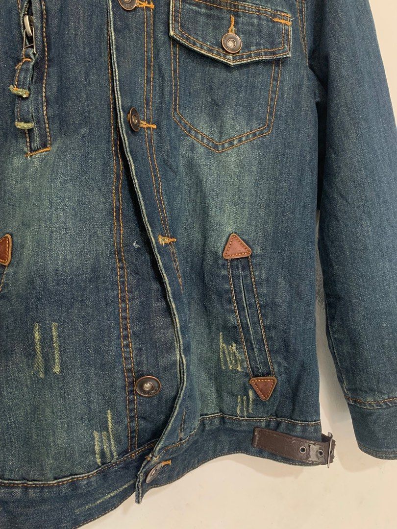 Beauty Beast × Hysteric Glamour × Japanese Brand Japanese denim retro punk Fur jacket Size US M / EU 48-50 / 2 - 4 Thumbnail