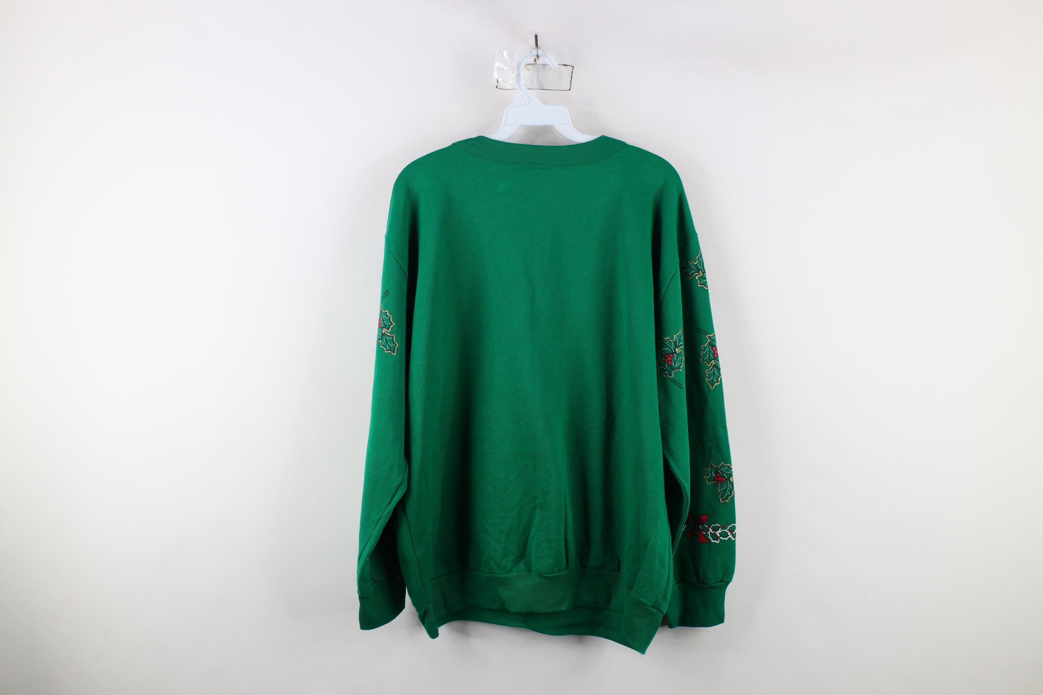 Vintage Vintage 90s Streetwear Santa Claus All Over Print Sweatshirt Size XL / US 12-14 / IT 48-50 - 12 Thumbnail