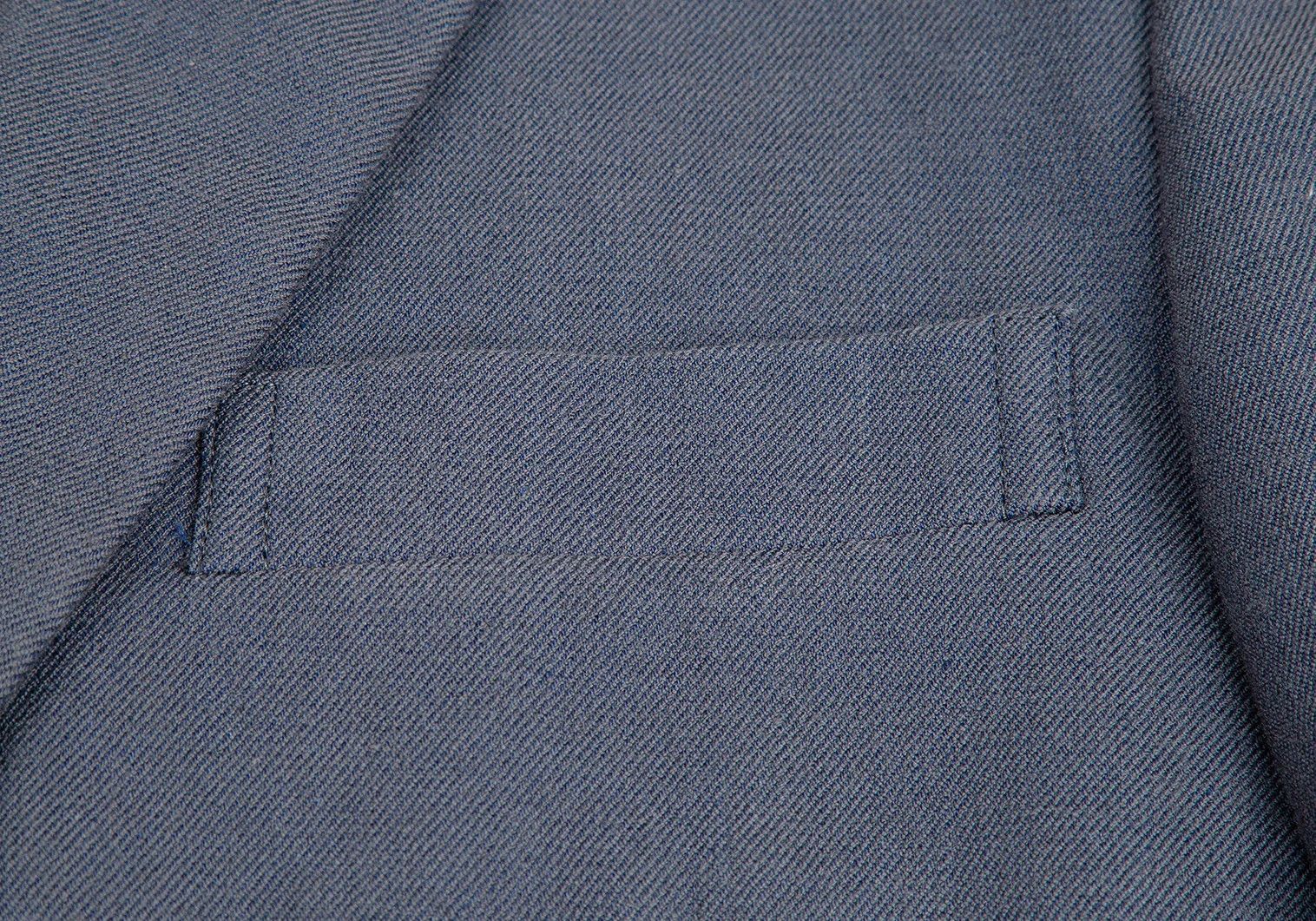 Comme des Garcons Homme Plus Cotton Linen Tailored Jacket in Blue Grey Size S Size US S / EU 44-46 / 1 - 5 Thumbnail