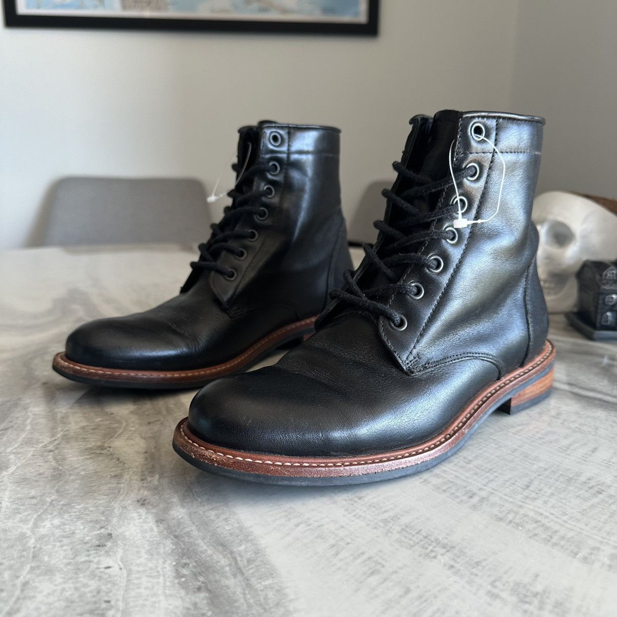 Nisolo Nisolo Amalia Black Leather Water Resistant Women’s Boots Size US 7 / IT 37 - 2 Thumbnail
