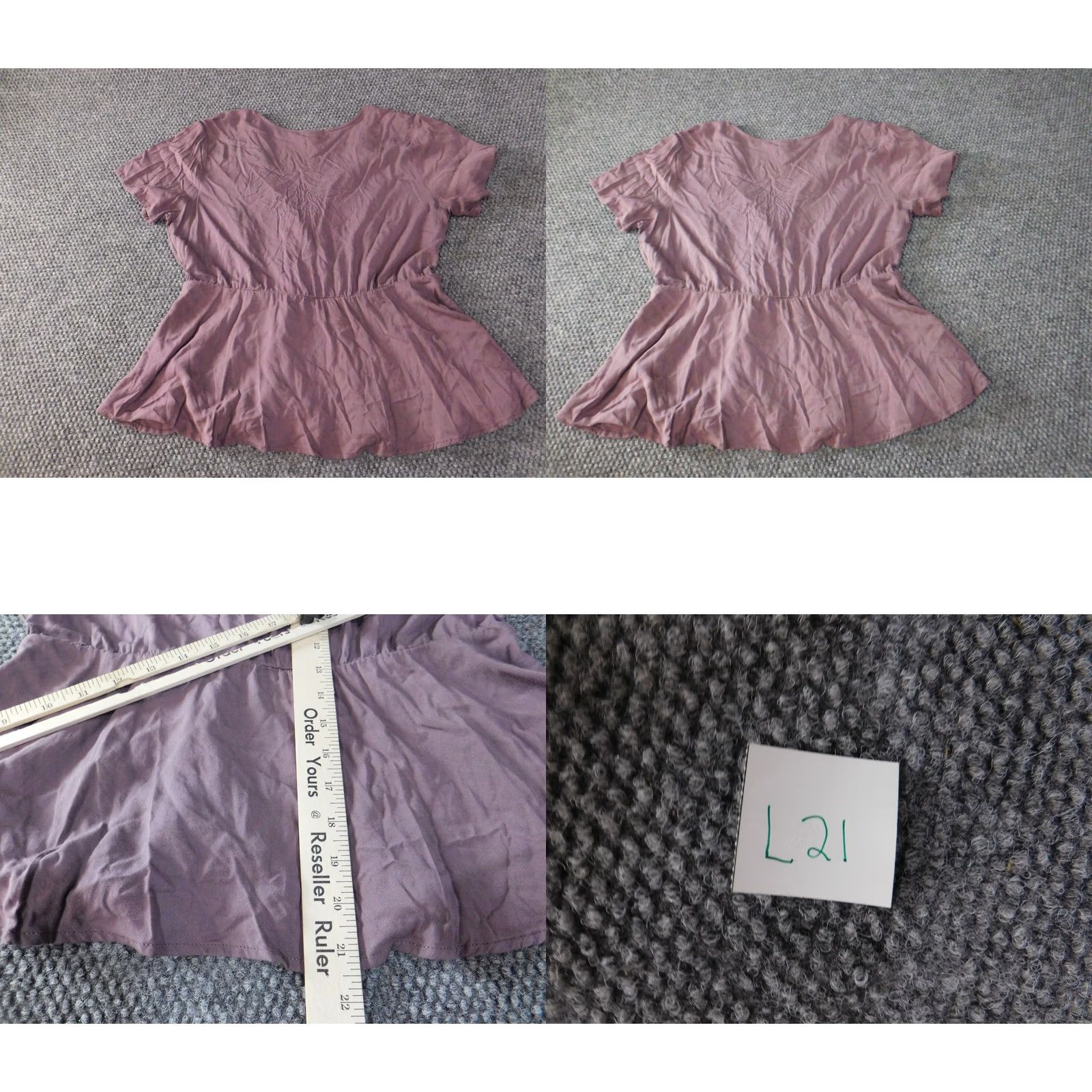 Torrid Torrid Blouse Women 0X Plus Purple Sleeveless Collared Button Casual Classic Style BasicStretch Regular Womens Shirt Size XL / US 12-14 / IT 48-50 - 8 Thumbnail