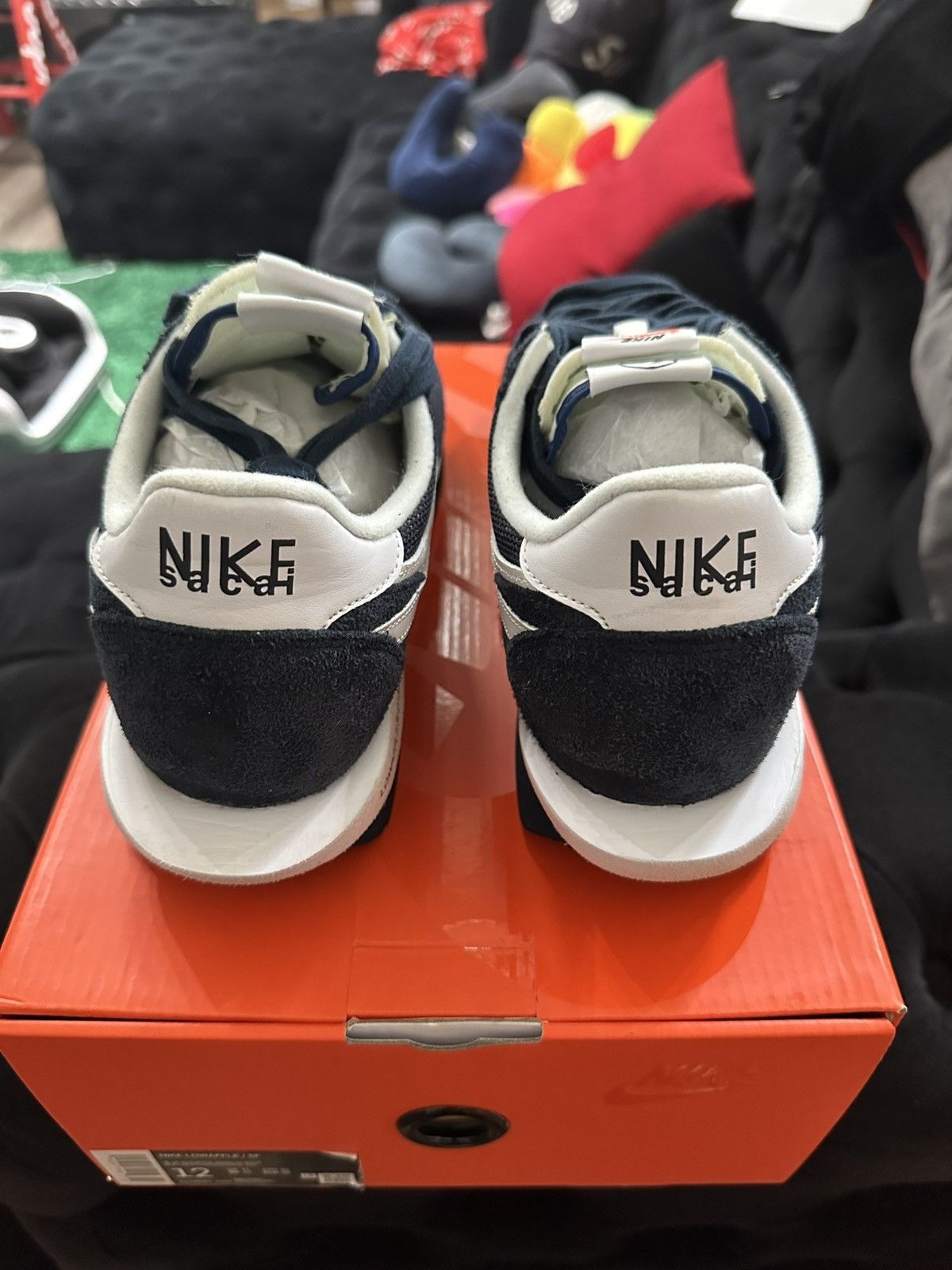 Nike Nike Sacai Fragment DH2684-400 Blue Waffle Men Sz 12 Used Size US 12 / EU 45 - 4 Thumbnail