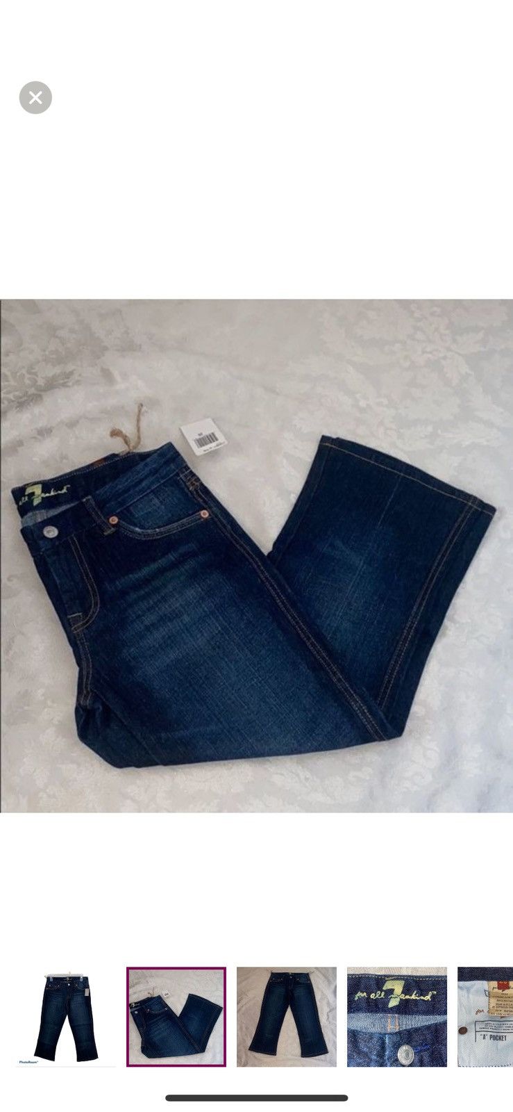 7 For All Mankind 7 for all mankind a pocket jean capris size 26 Size 26" / US 2 / IT 38 - 4 Thumbnail