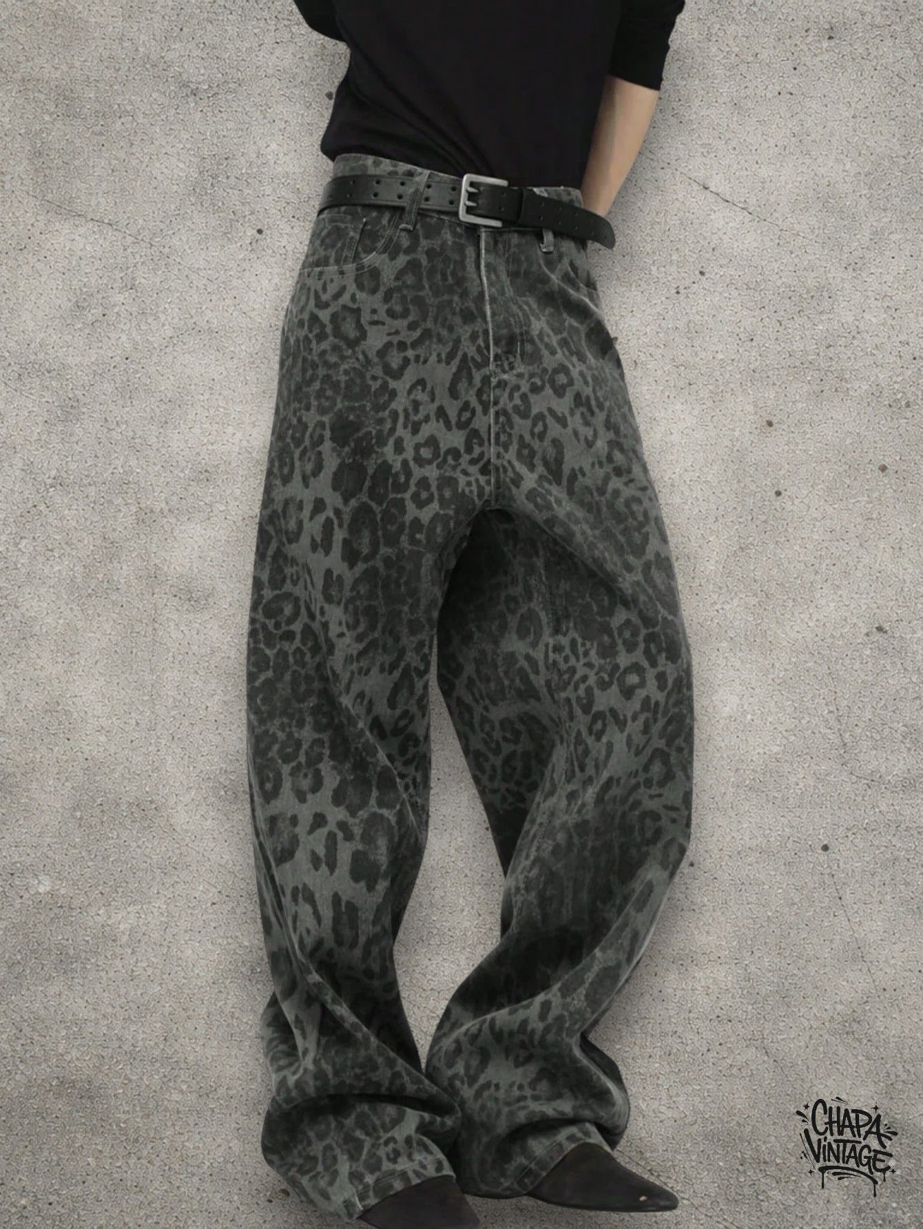 Japanese Brand Leopard loose denim Size US 32 / EU 48 - 2 Thumbnail