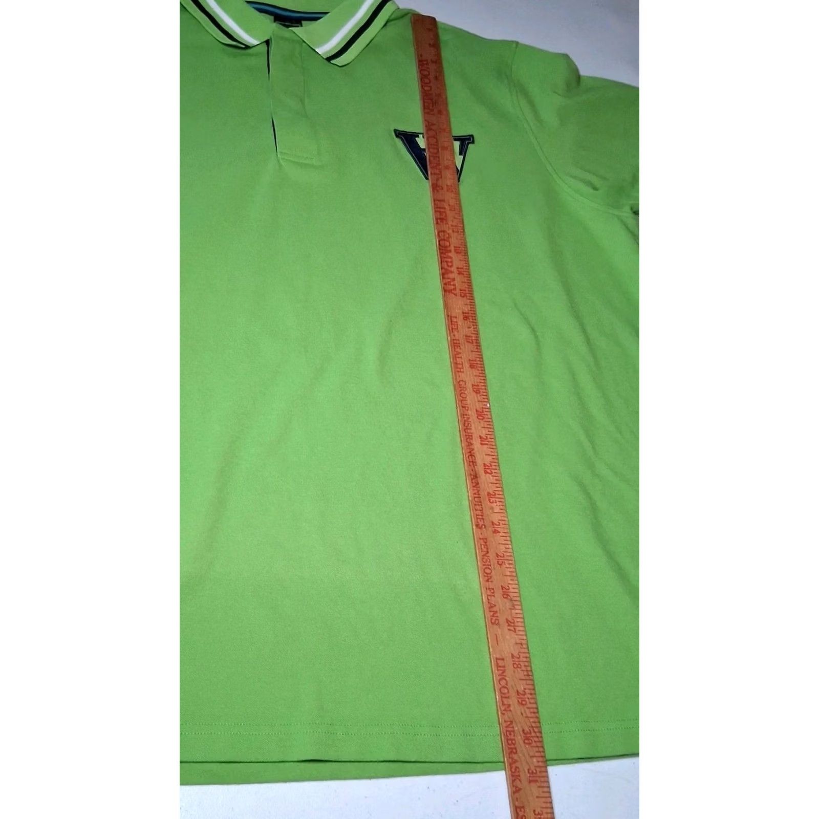 Vintage VINTAGE Houston White Polo Shirt Men 2XL Lime Green Woven W Sporty Golf Preppy Size US XXL / EU 58 / 5 - 4 Thumbnail