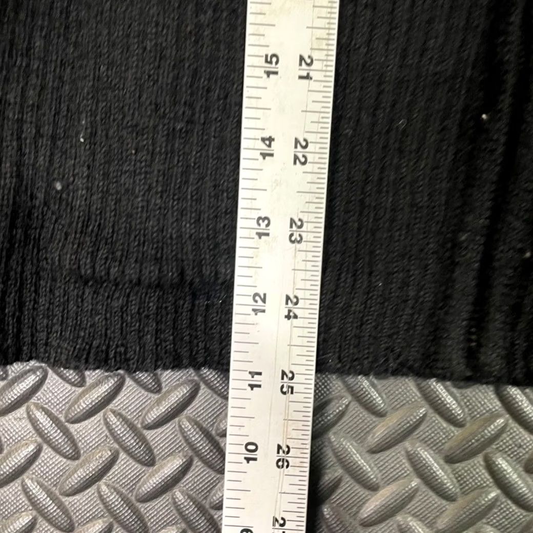 Willi Smith Willi Smith Collection Black 100% Wool Ribbed Full Zipper Sweater Women's XL Zipper Pullover Ribbed Wool Sweater Women XL Size XL / US 12-14 / IT 48-50 - 5 Thumbnail
