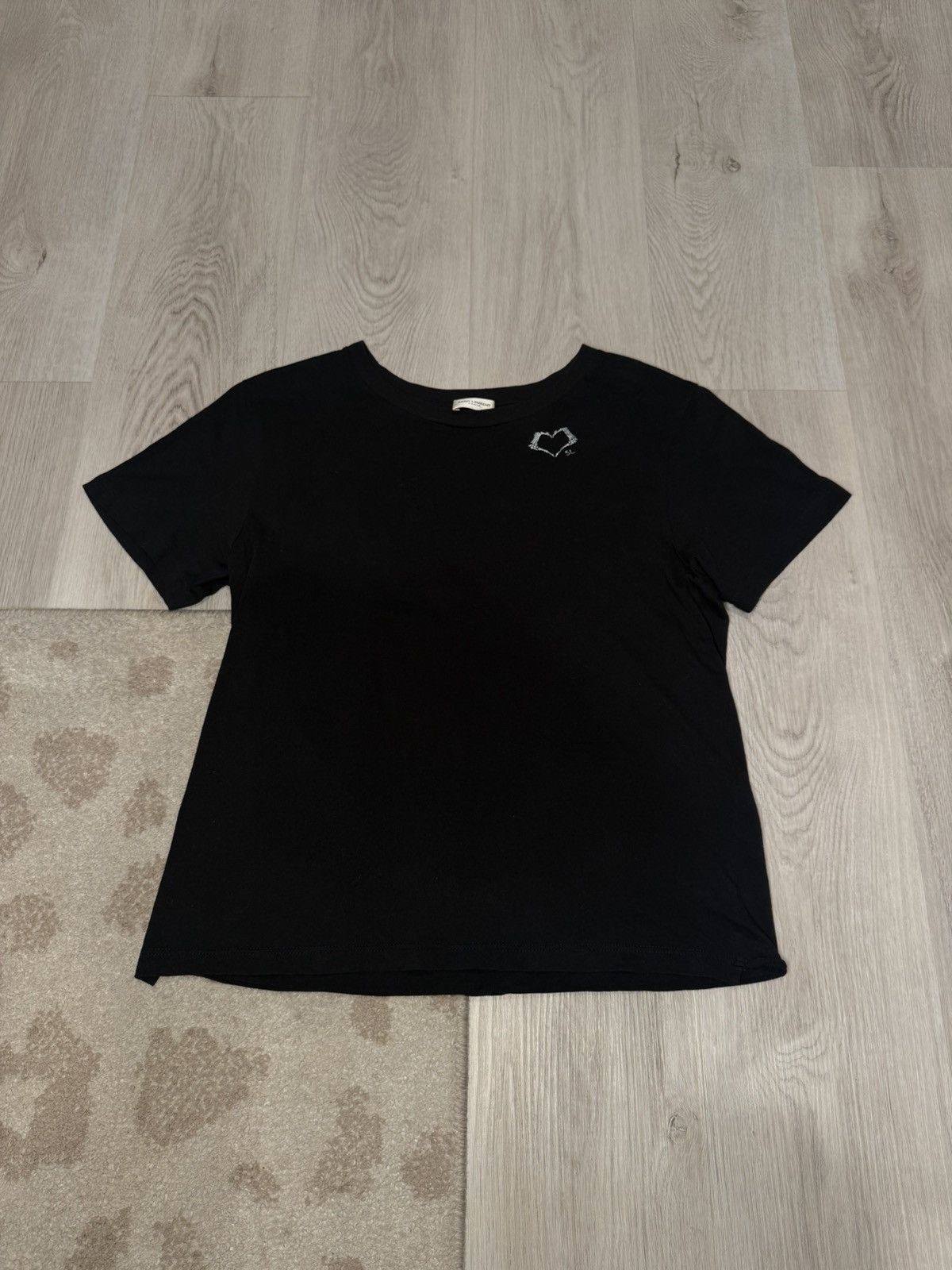 Saint Laurent Paris s/s 2018 skeleton heart tee!! Size US S / EU 44-46 / 1 - 1 Thumbnail