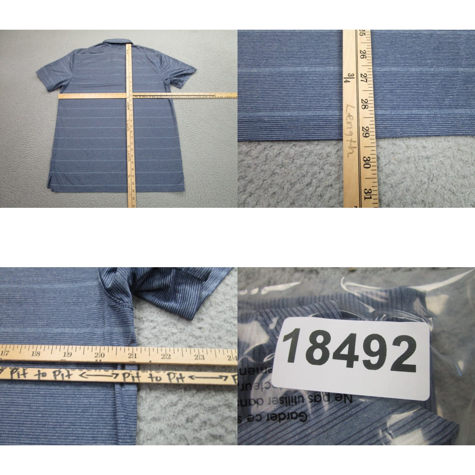 Vintage Matte Grey Polo Shirt Mens M Blue Oakmont Country Club Performance Golf Polo Shirt Mockup Size US M / EU 48-50 / 2 - 8 Thumbnail