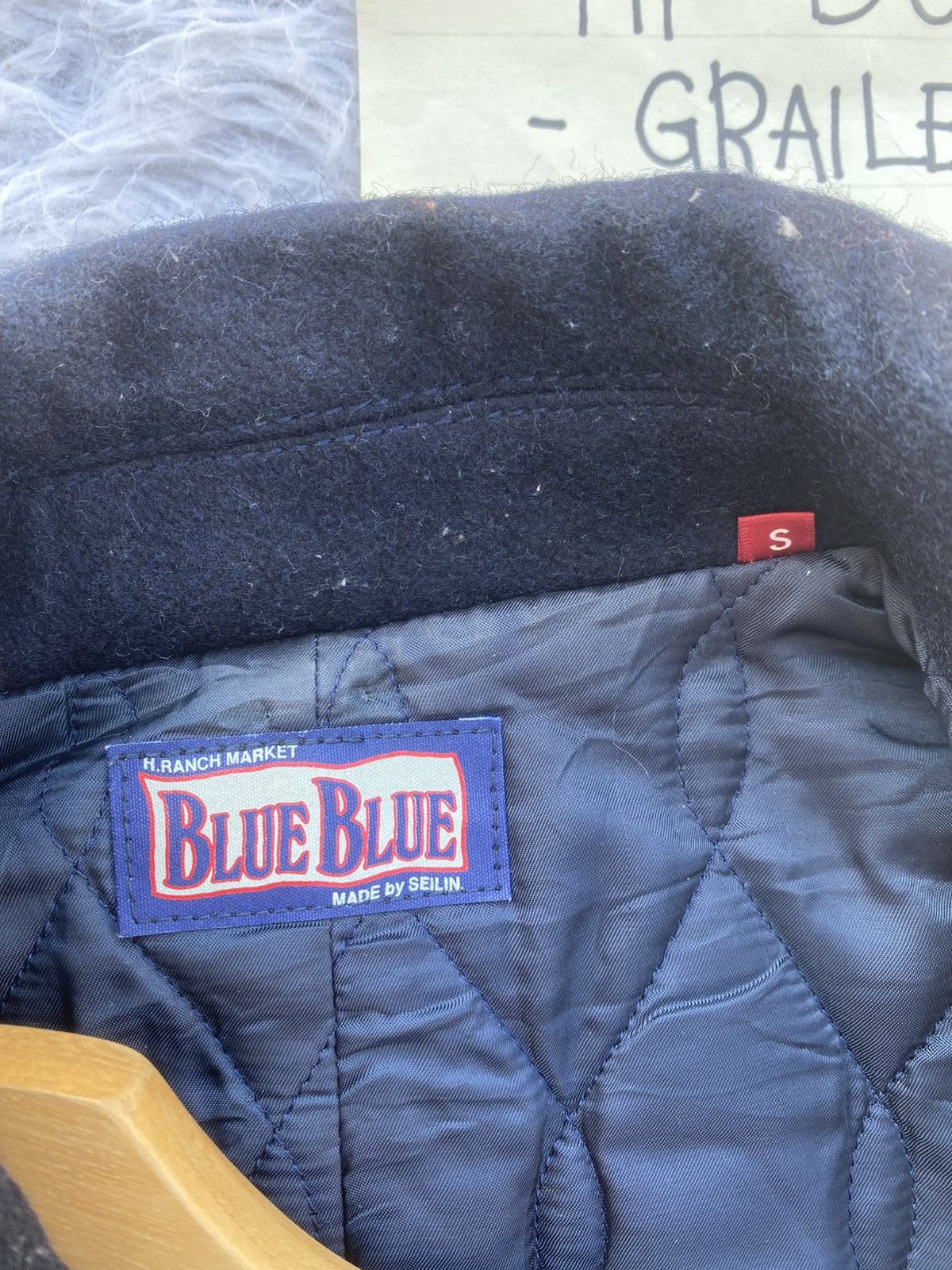 Blue Blue Japan Rare Vintage Blue Blue Wool Women Jacket Size S / US 4 / IT 40 - 11 Thumbnail