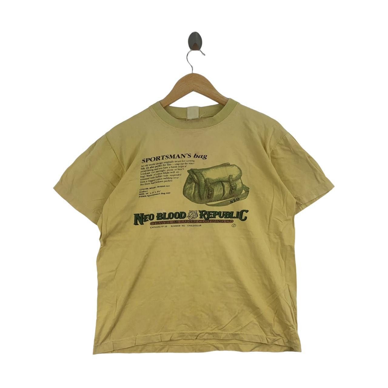 Vintage Vintage 1990 NEO BLOOD REPUBLIC Sportsman Tee Shirt Top Size US M / EU 48-50 / 2 - 1 Thumbnail