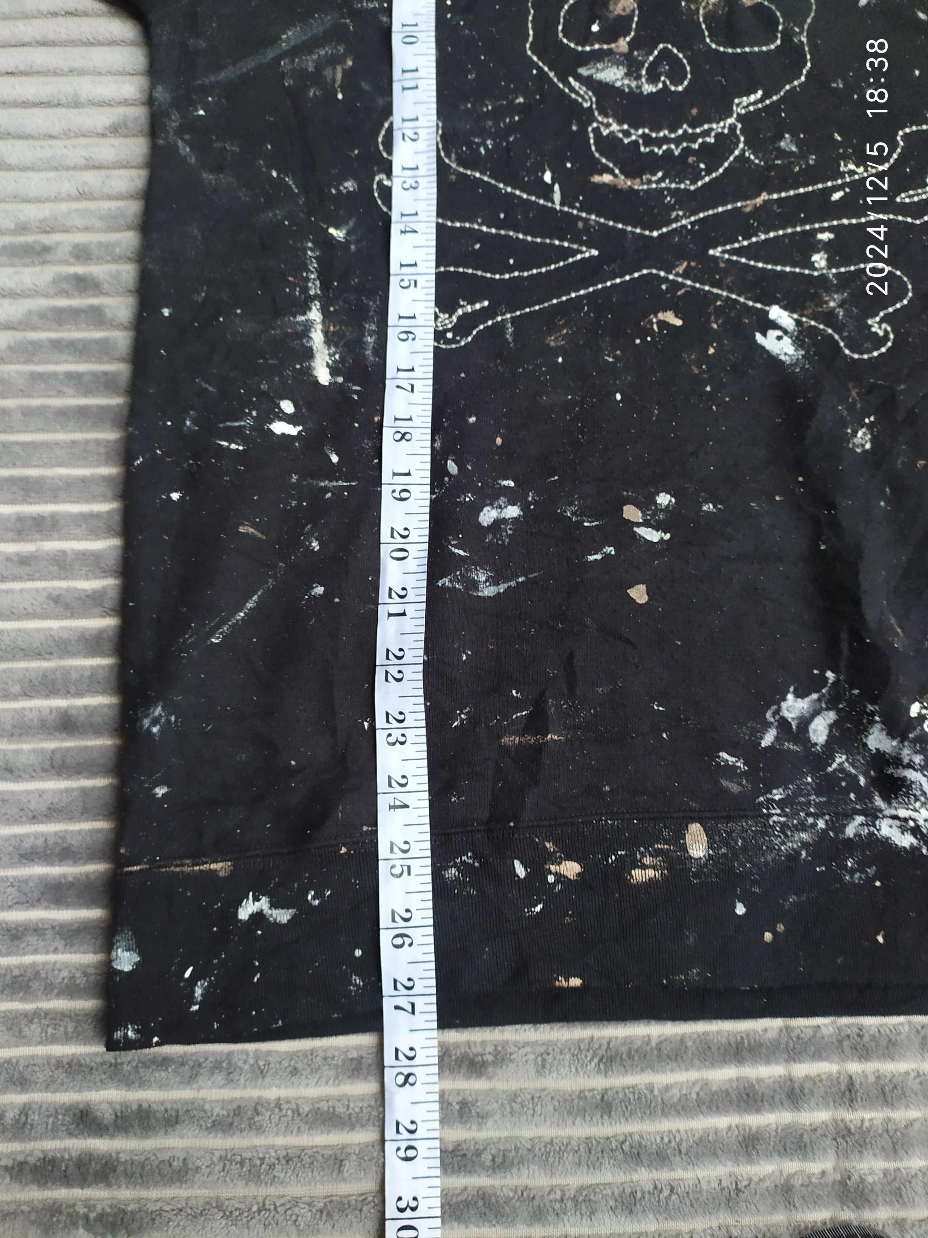 Japanese Brand Japanese Stooge&co Skull painted up zip up hoodie distressed Size US M / EU 48-50 / 2 - 11 Thumbnail