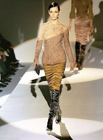 Gucci *sz38* GUCCI Tom Ford FW 1999 Velvet Stretch Boots runway Size US 8 / IT 38 - 2 Thumbnail