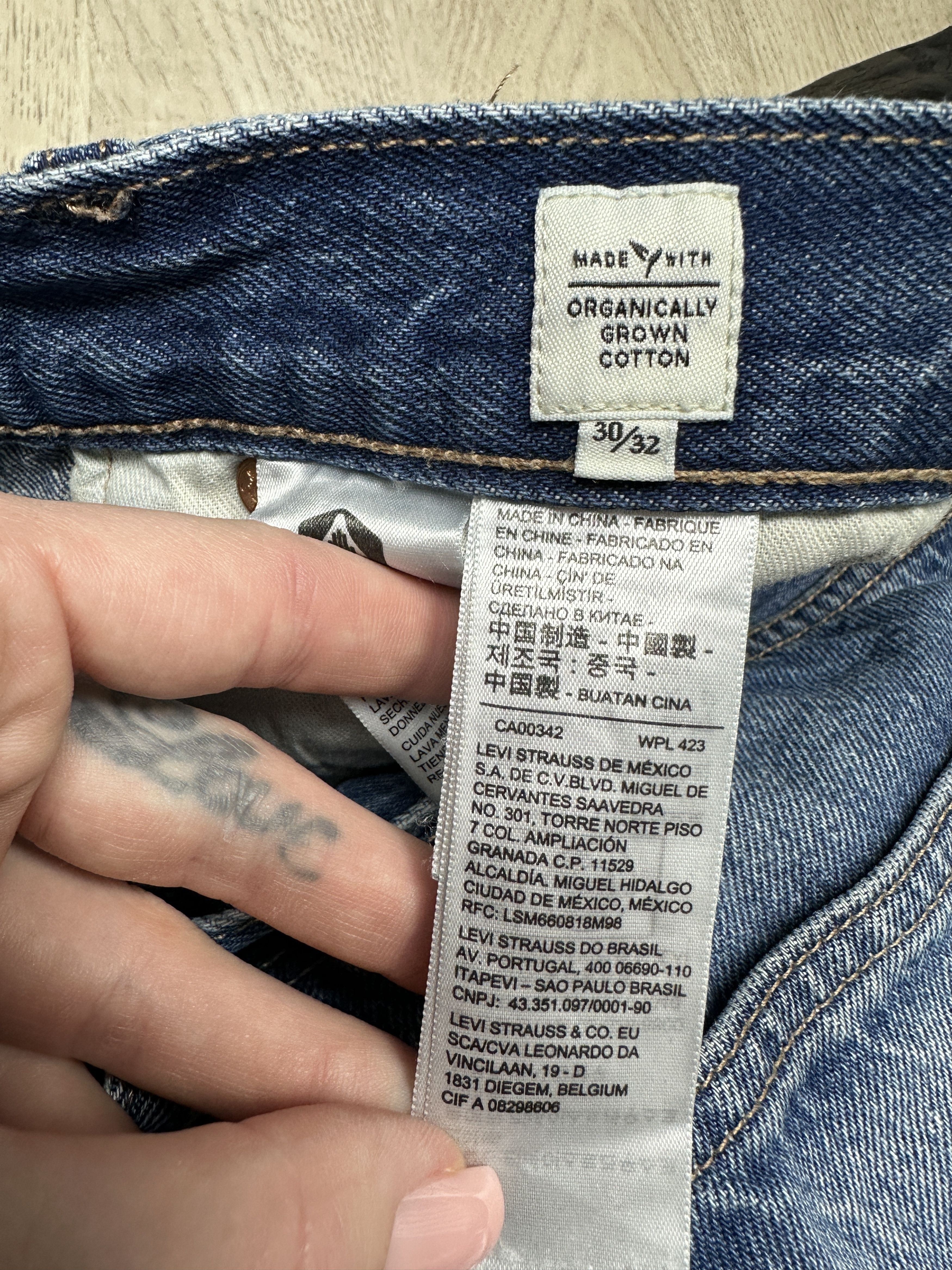 Levi's Levi's 512 Made & Crafted Mens Salvage Denim Pants Jeans Size US 30 / EU 46 - 11 Thumbnail