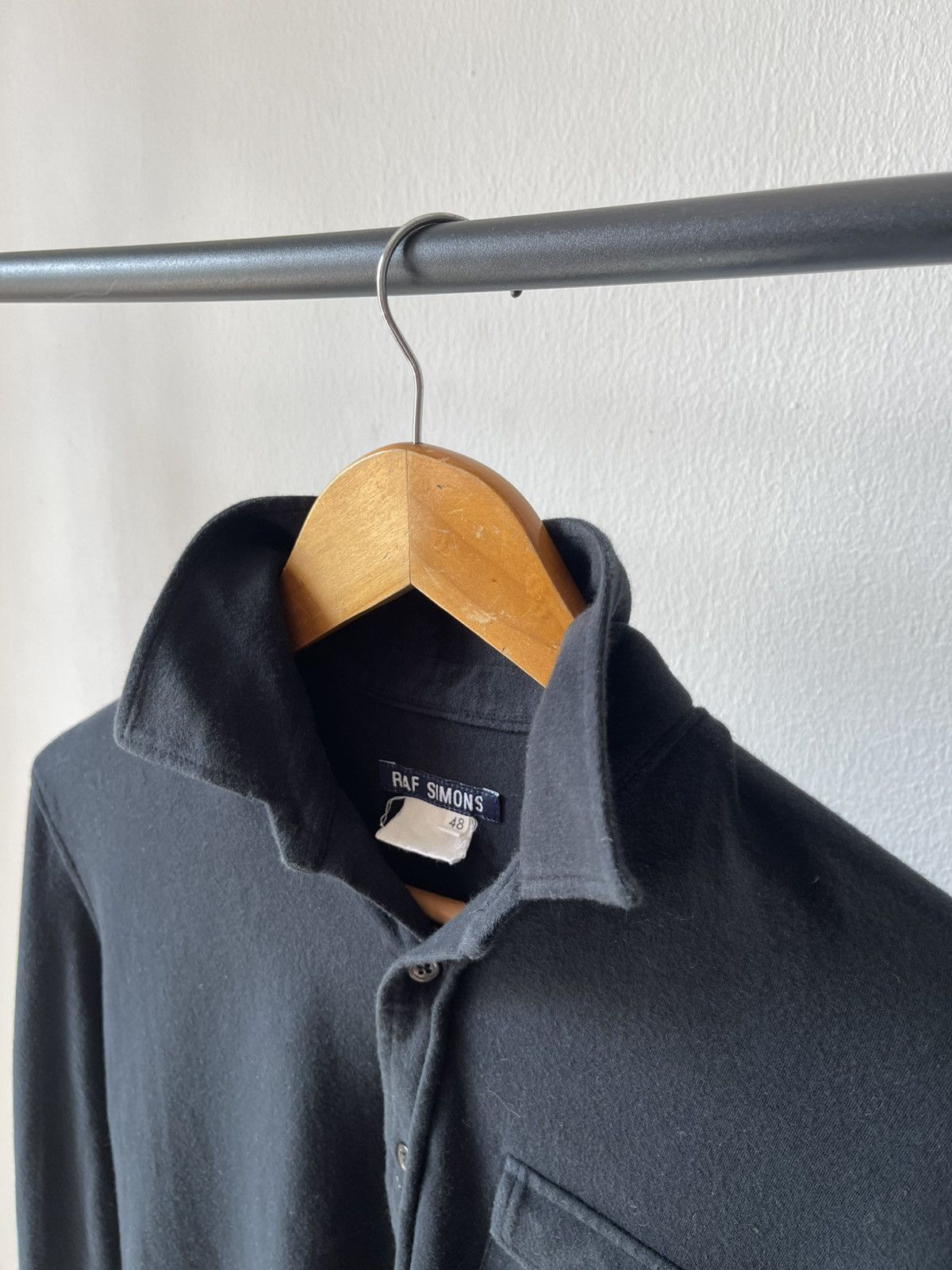 Raf Simons 1998 Raf Simons Single Pocket Long Sleeve Polo Size US S / EU 44-46 / 1 - 5 Thumbnail