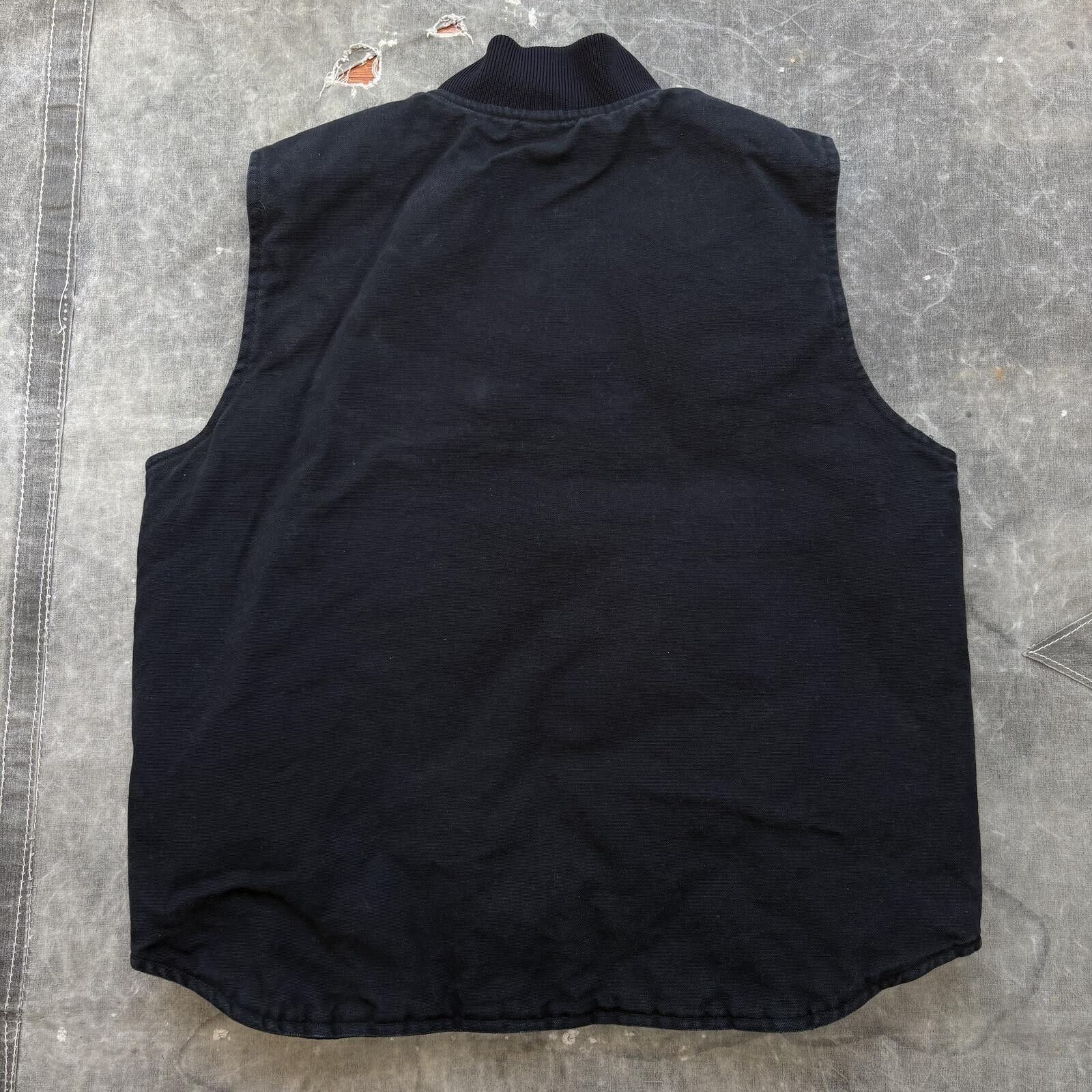 Carhartt Vintage 90s Y2K Black Carhartt Workwear Grunge Canvas Vest Size US L / EU 52-54 / 3 - 7 Thumbnail