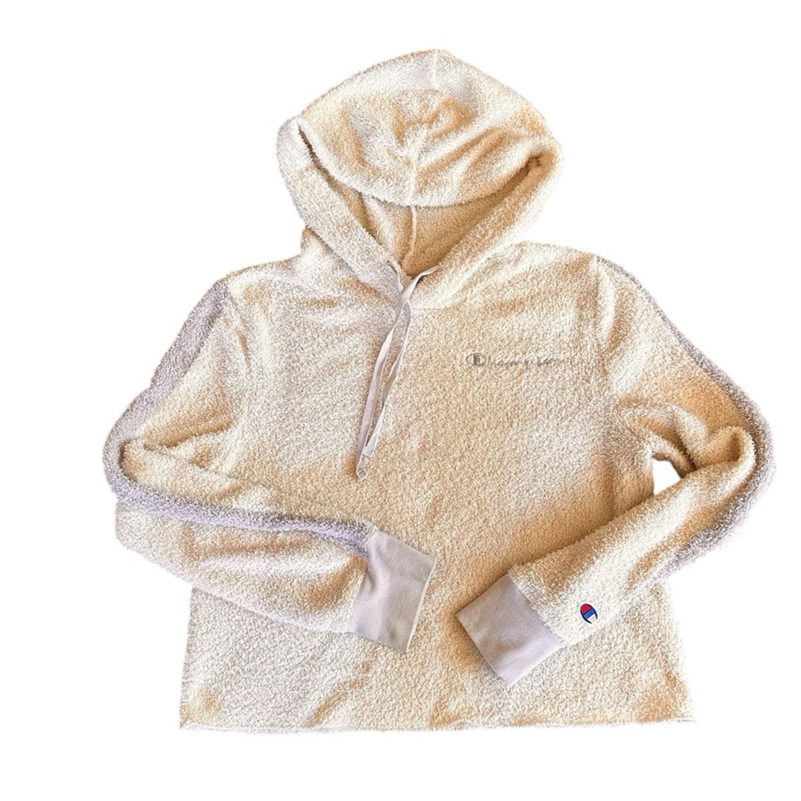 Champion Champion Cropped Marshmallow Hoodie – White/Cream – Size M Size M / US 6-8 / IT 42-44 - 2 Thumbnail