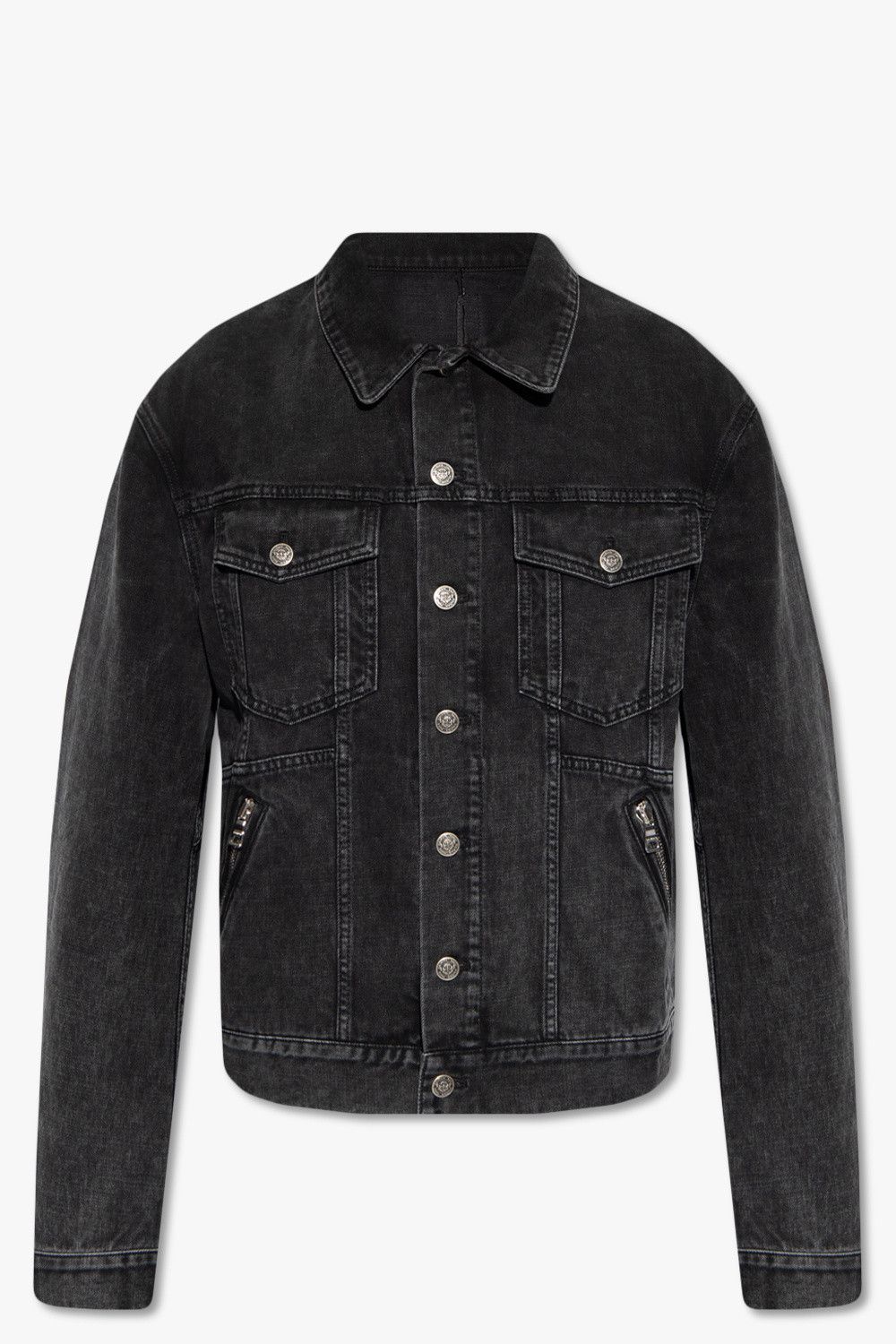 o1srvl11e1123 Denim Jacket in Black