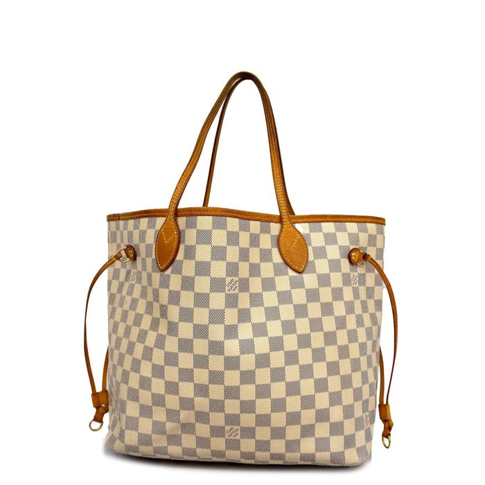 LOUIS VUITTON Neverfull MM Shoulder Tote Bag Damier Brown N41358