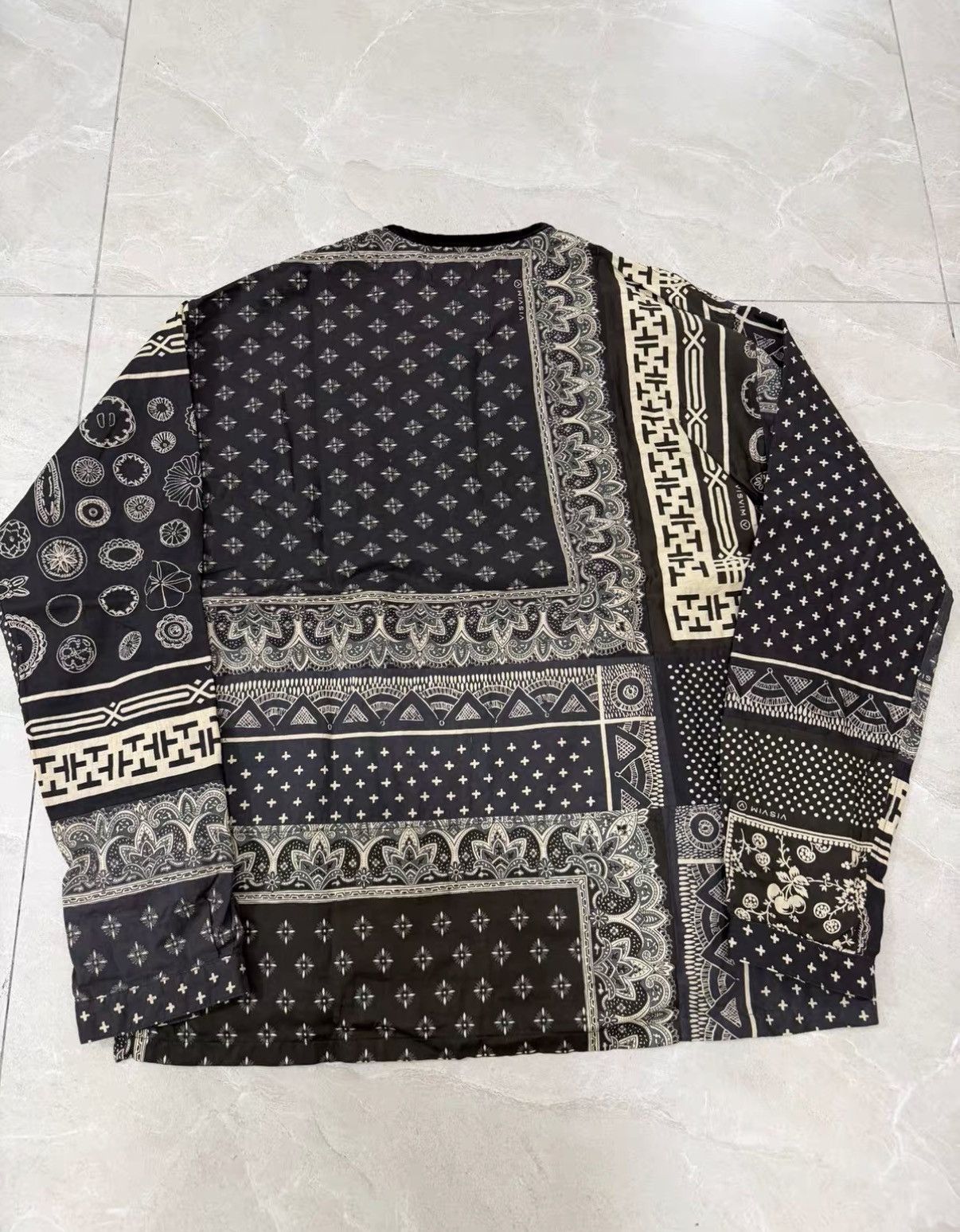 Visvim VISVIM 19SS ICT TUNIC P.O. Limited Black Paisley Shirt J34 Size US S / EU 44-46 / 1 - 7 Thumbnail