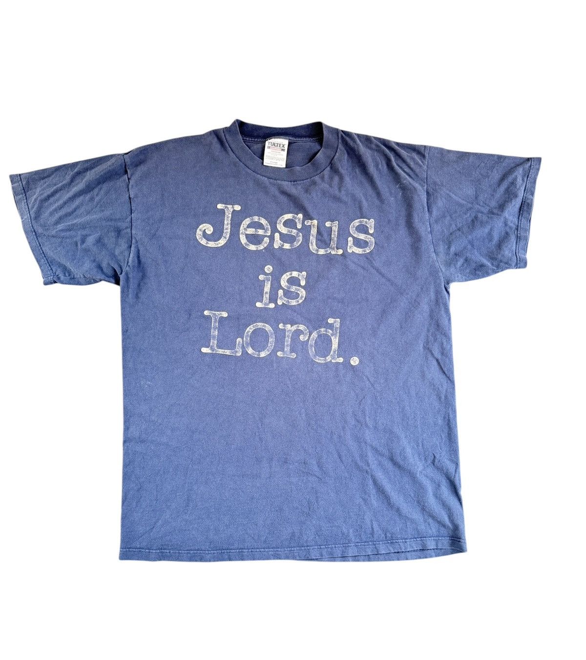 Vintage Vtg wording Jesus is Lord tee Size US XL / EU 56 / 4 - 1 Thumbnail