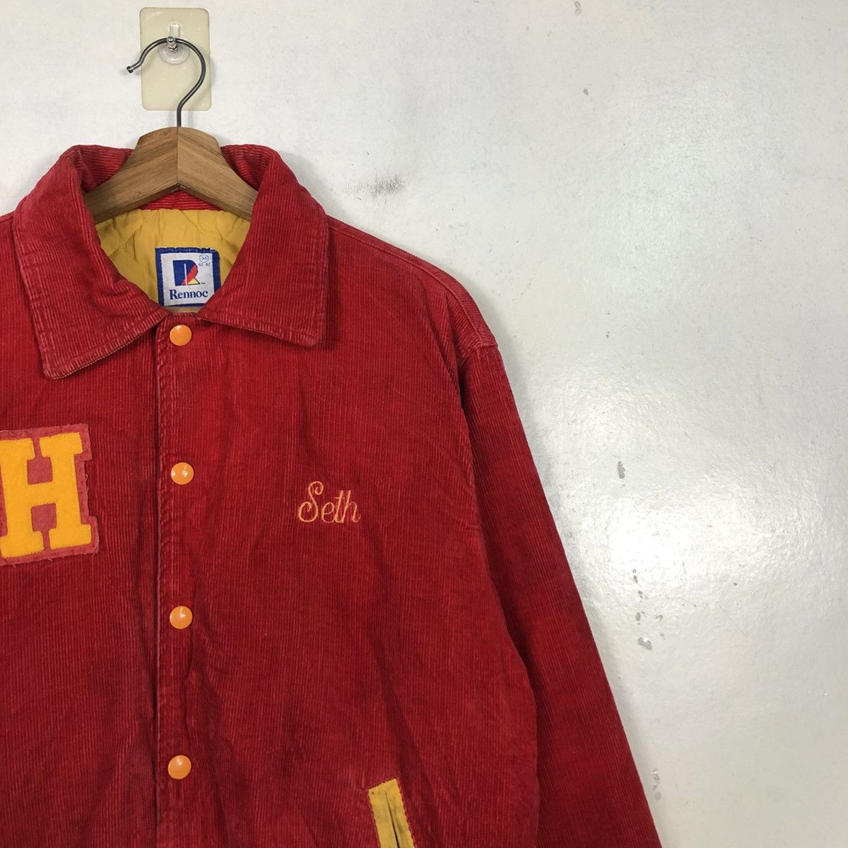 Vintage 📌Vintage Corduroy Bomber Jacket Rennoc USA Size US M / EU 48-50 / 2 - 8 Thumbnail