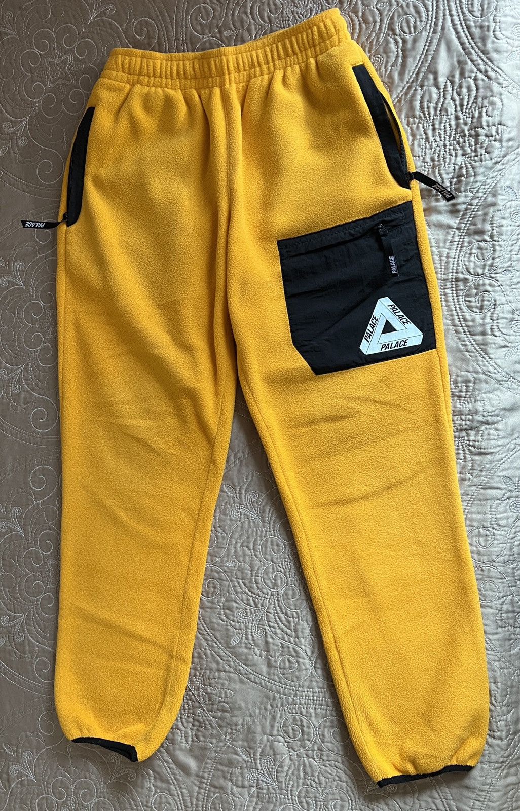 Palace Palace Polartec Flee Joggers Zinnia Yellow Medium Size US 30 / EU 46 - 3 Thumbnail