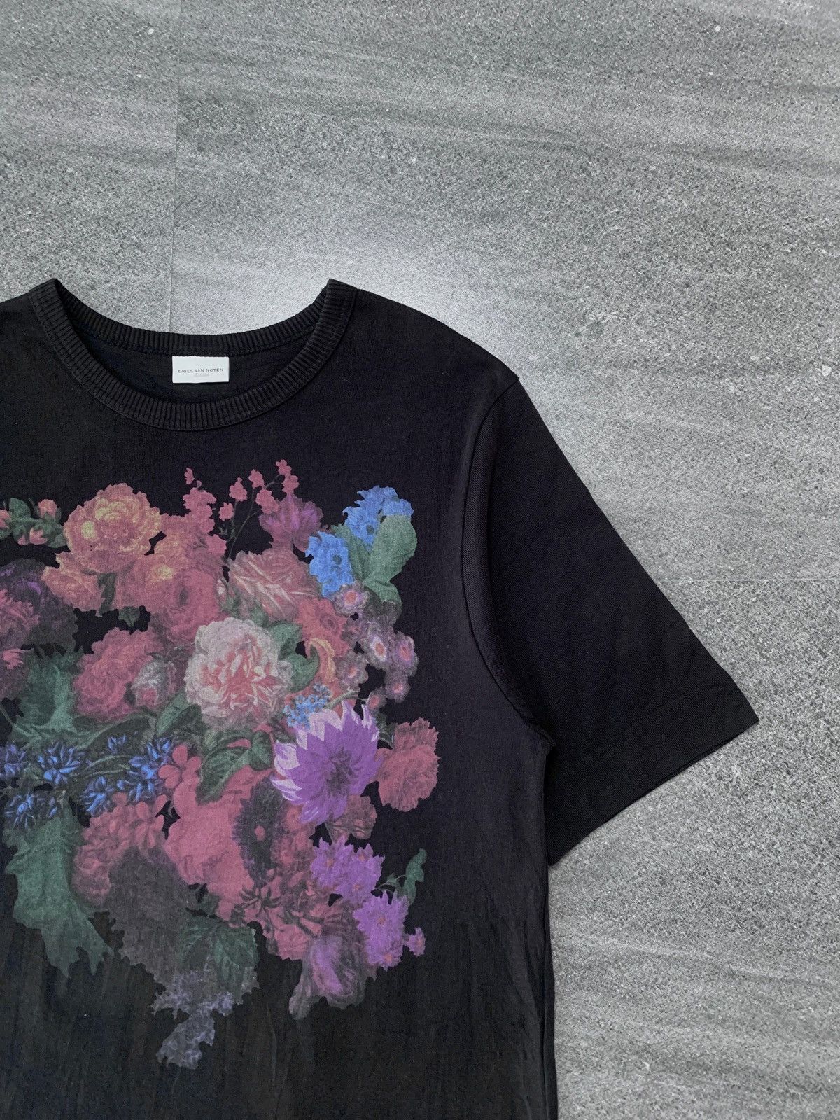 Dries Van Noten Flower/Flor Printed Ribbed Tee Size US M / EU 48-50 / 2 - 3 Thumbnail