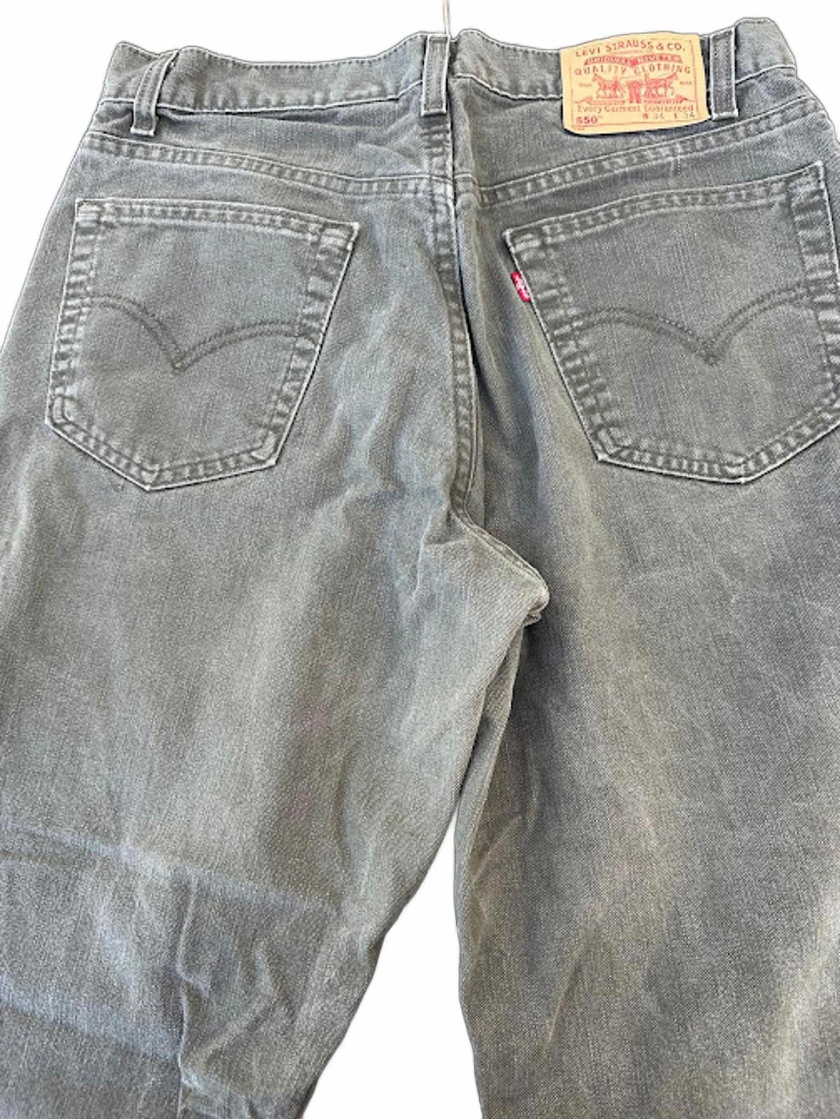 Levi's Levi’s 550 Green Gray Relaxed Jeans USA 34x34 Size US 34 / EU 50 - 1 Thumbnail