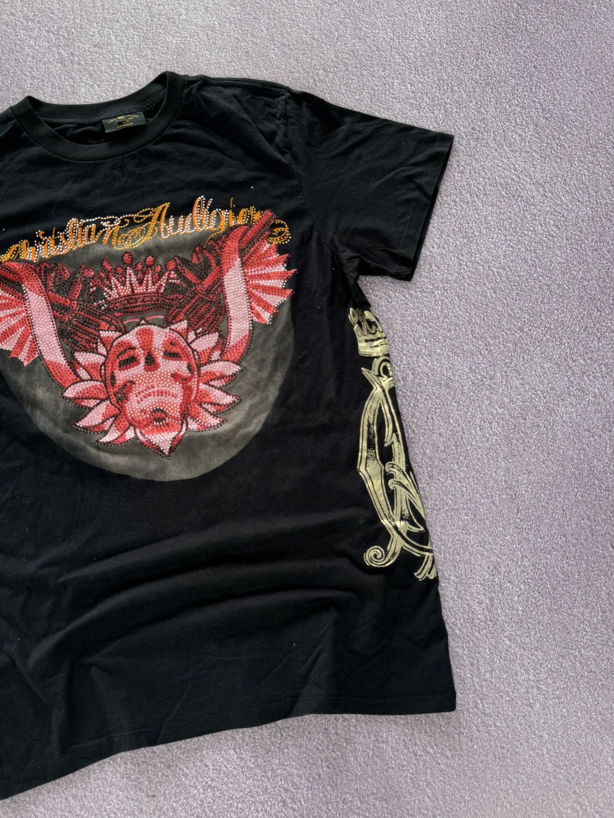 Christian Audigier Christian audigier t shirt tattoo style vintage old school Size US XL / EU 56 / 4 - 5 Thumbnail
