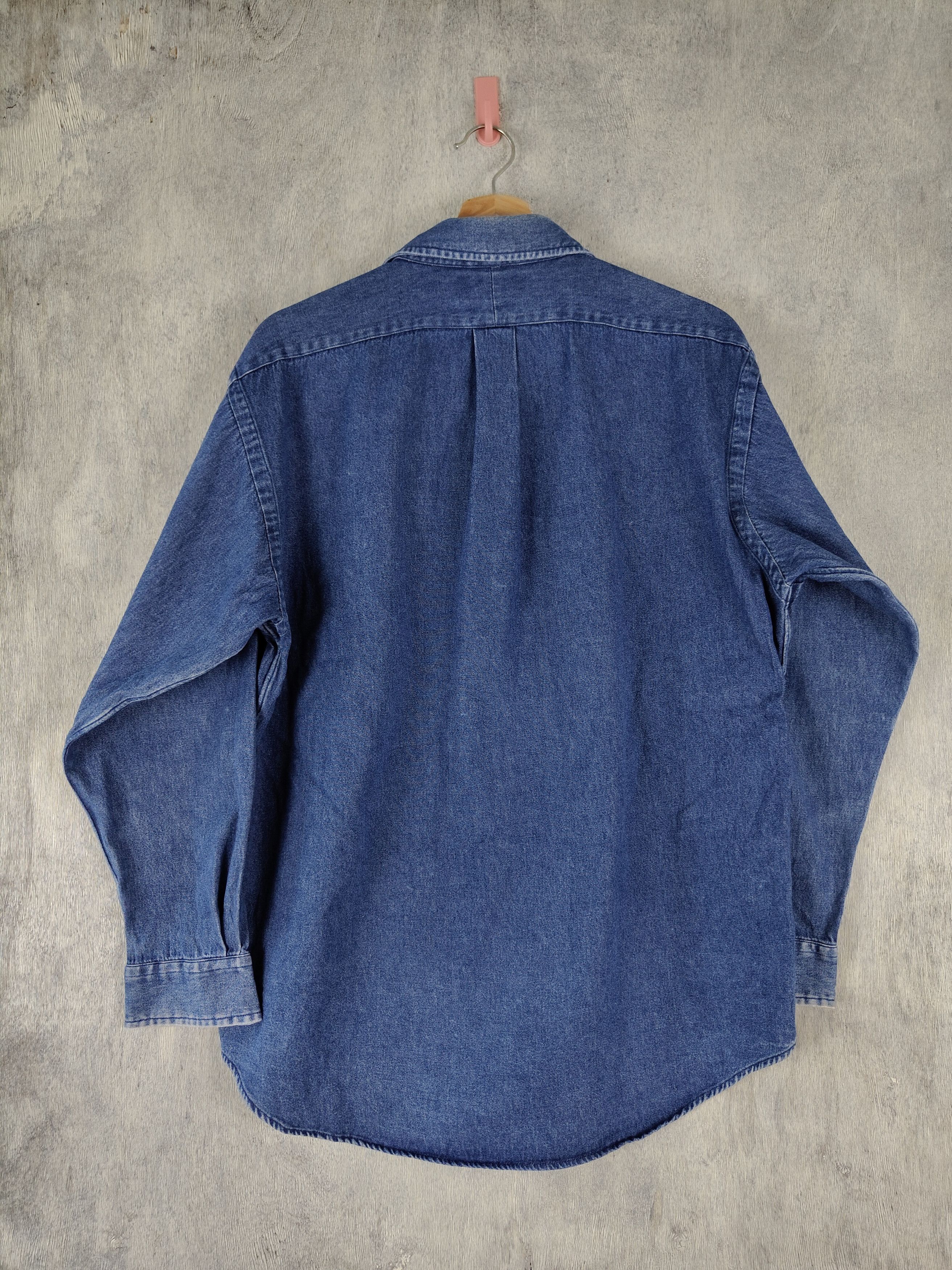 Polo Ralph Lauren Vintage Polo Ralph Lauren Button Up Denim Shirt Size US L / EU 52-54 / 3 - 6 Thumbnail