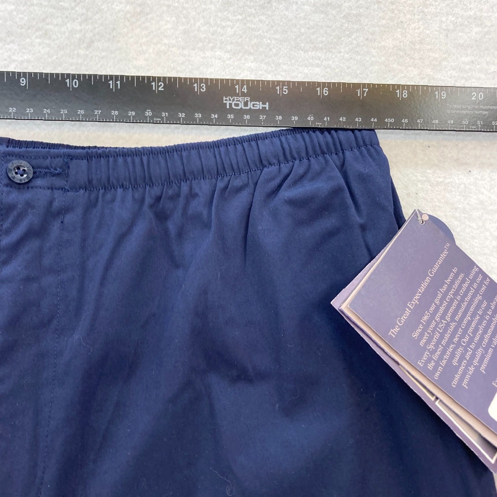 Vintage VINTAGE SPORTIF Pants Mens XL Navy Blue Stretch Fabric Waistband Straight NWT Size US 36 / EU 52 - 7 Thumbnail