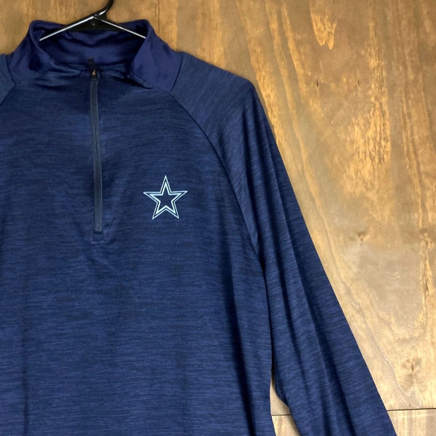 Vintage Dallas Cowboys Mens Shirt Long Sleeve 1/4 Zip Pullover Navy Large Size US L / EU 52-54 / 3 - 5 Thumbnail