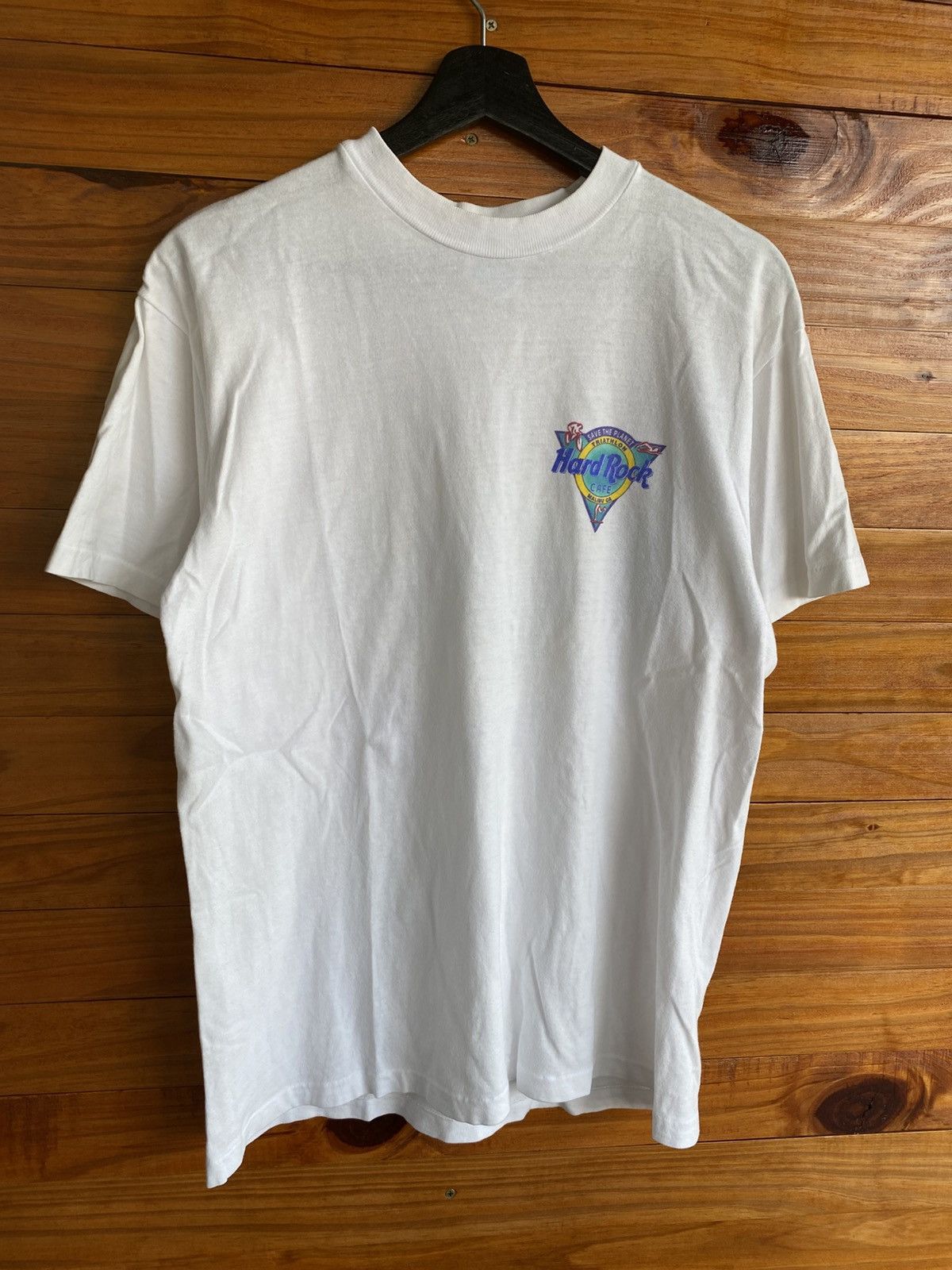 Hard Rock Cafe Vintage 90s Hard Rock Cafe Malibu Triathlon Save the Planet Size US M / EU 48-50 / 2 - 12 Thumbnail