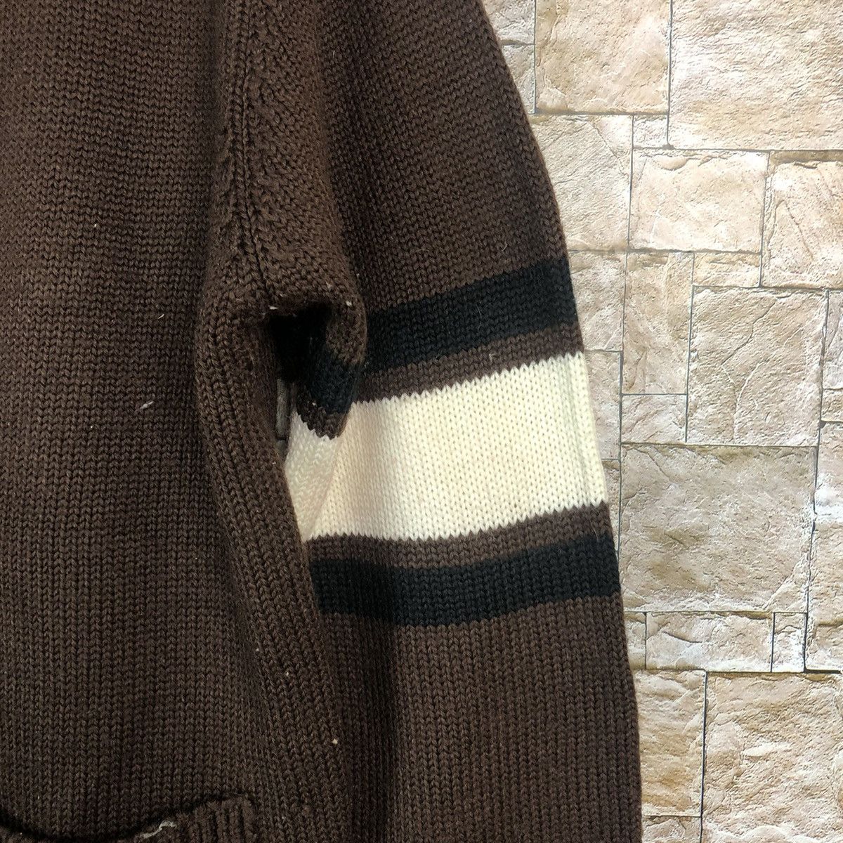 Homespun Knitwear × Japanese Brand Japanese Brand Brown Cardigan Knitwear #A765 Size US M / EU 48-50 / 2 - 9 Thumbnail