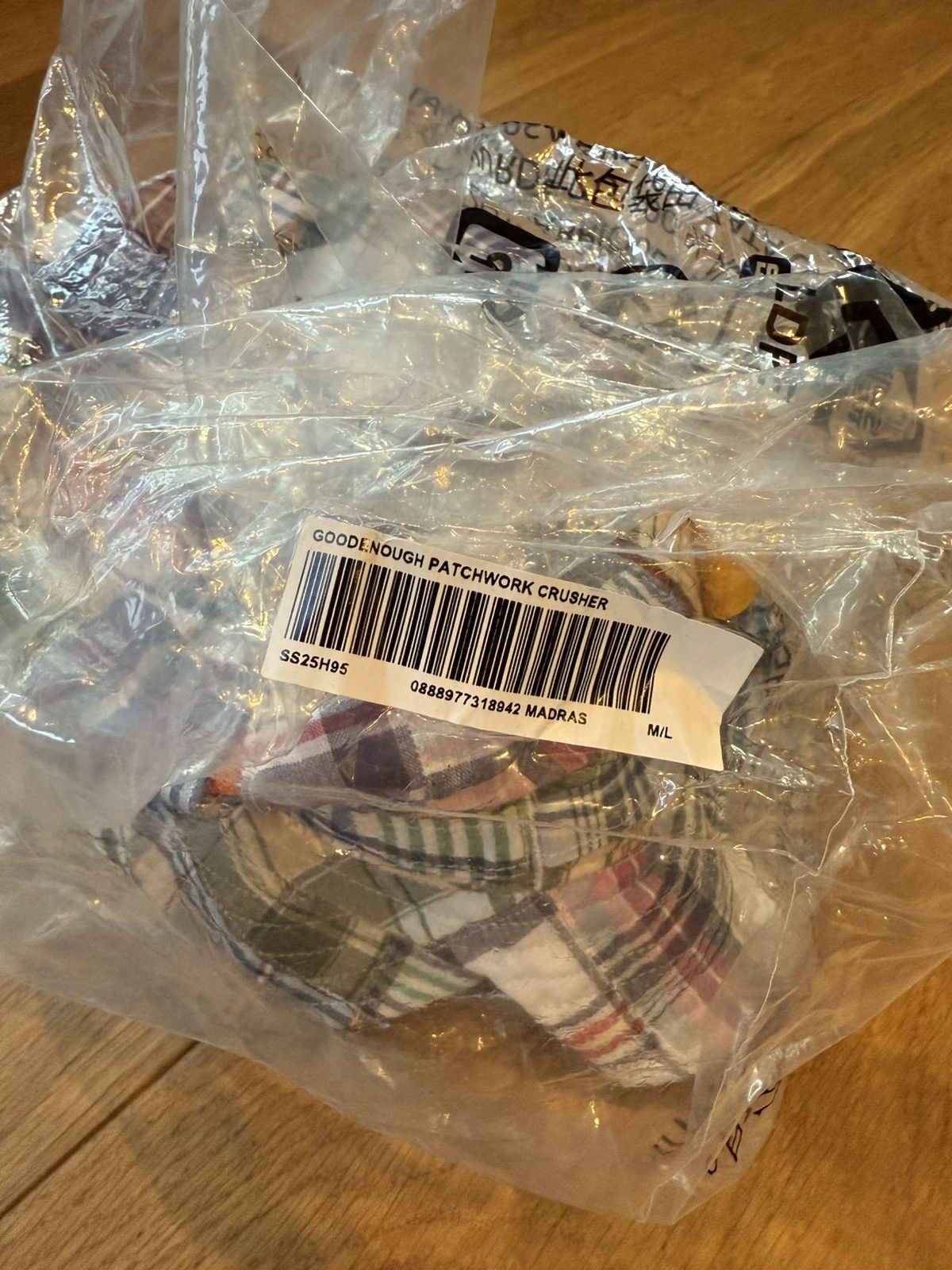 GOODENOUGH × Supreme Supreme GOODENOUGH Patchwork Crusher “Madras” Size ONE SIZE - 3 Thumbnail