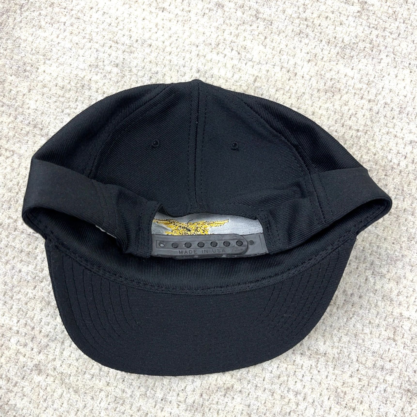 Vintage VINTAGE Eagle Crest Navy SEAL Team Hat Cap Snapback Made In USA Black Yellow 90s Mens Adult One Size Adjustable Twill Cotton Polyester Size ONE SIZE - 5 Thumbnail