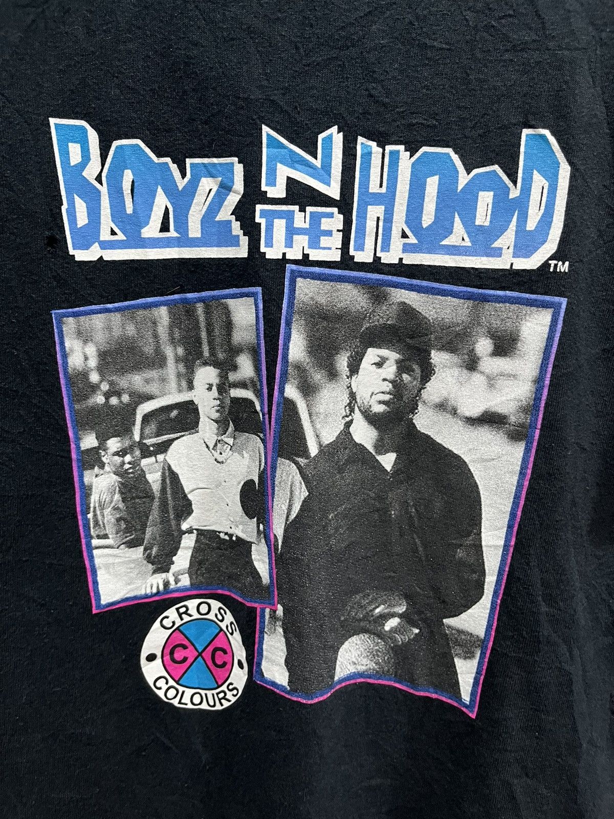 Cross Colours × Vintage Cross Colours Boyz n The Hood Photo Tee 00s Size US M / EU 48-50 / 2 - 3 Thumbnail