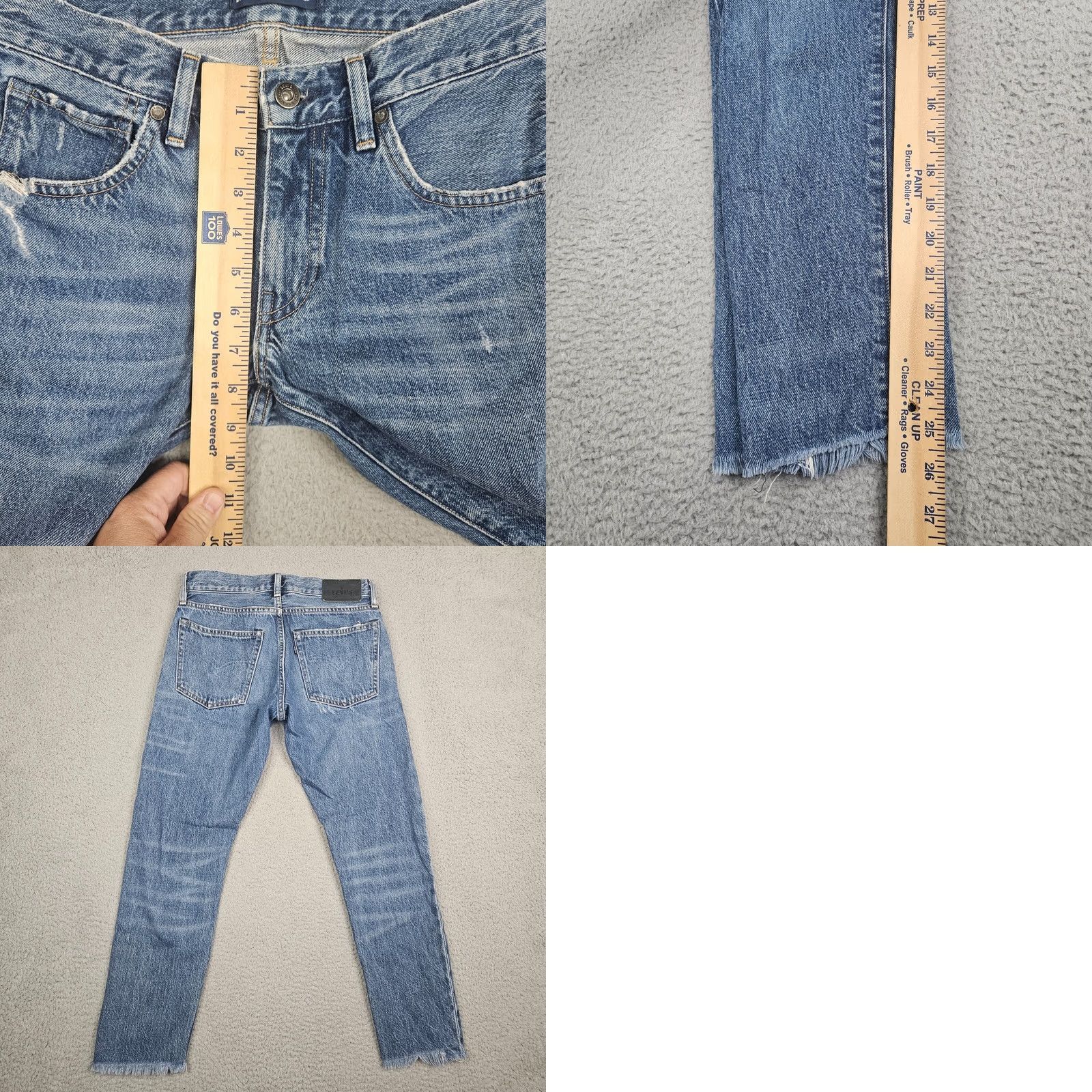 Levi's Levi's Made & Crafted Light-wash THE CRUSH TAPER Stone Distressed Jeans Sz 24 Size 42" / US 20 - 8 Thumbnail