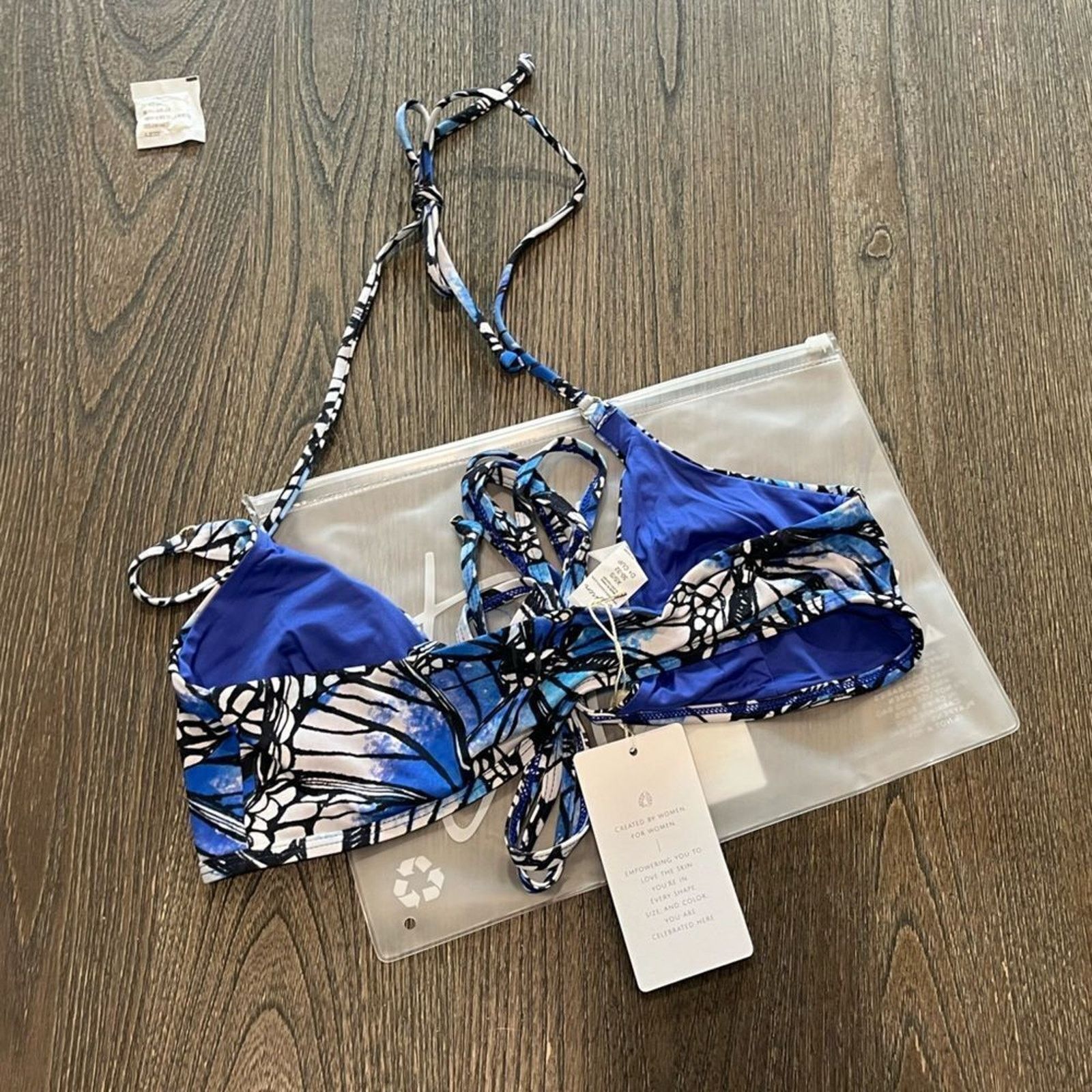 Vintage NWT Toluca Amina Bikini Top Waist Wrap Triangle Adonis XS/S Size ONE SIZE - 3 Thumbnail